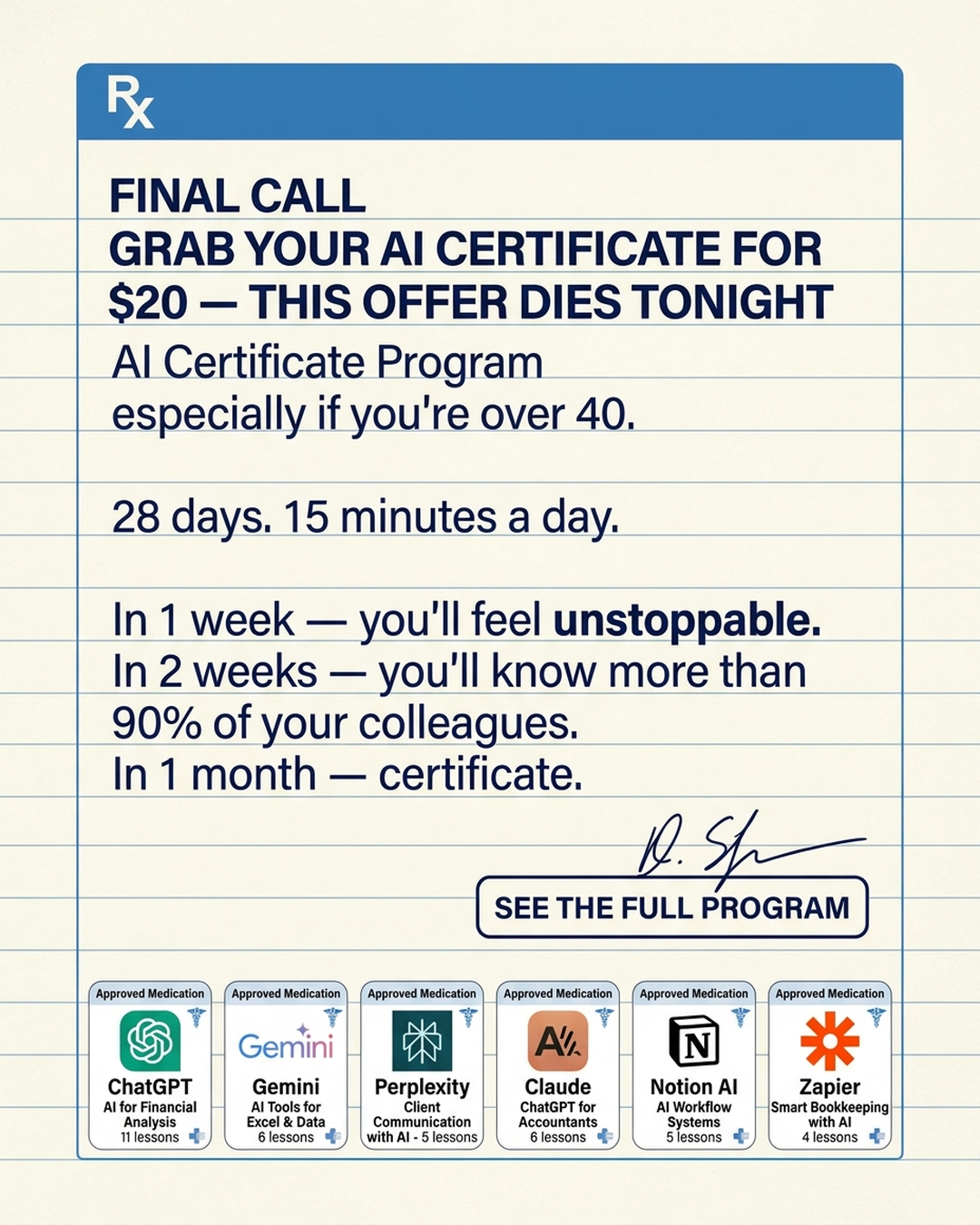 AI Made Simple Facebook ad