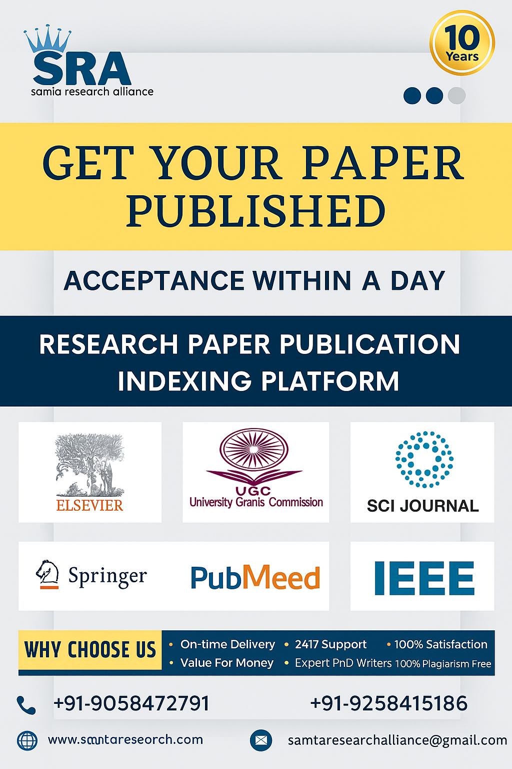 Samta Research Alliance Private Limited Facebook ad: Publish Your Paper in 24 Hours!