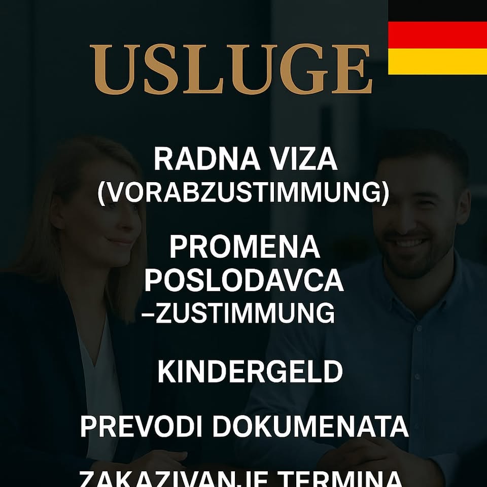 Balkan Consultant Facebook ad: Pomoć oko viza, termina i dokumenata za Nemačku