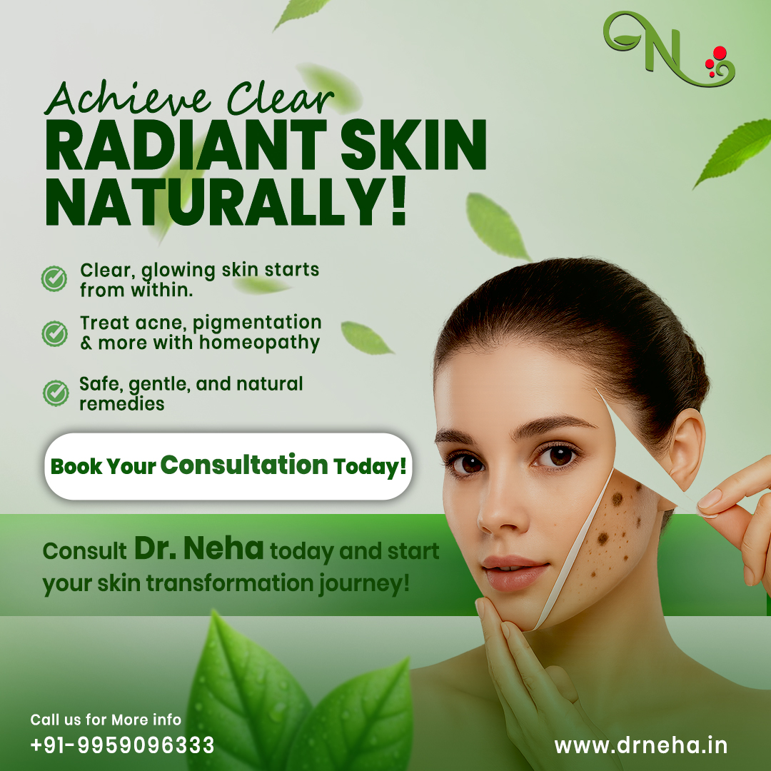 Dr. Neha's Clinic Facebook ad: Dreaming of clear, glowing skin that doesn’t rely…