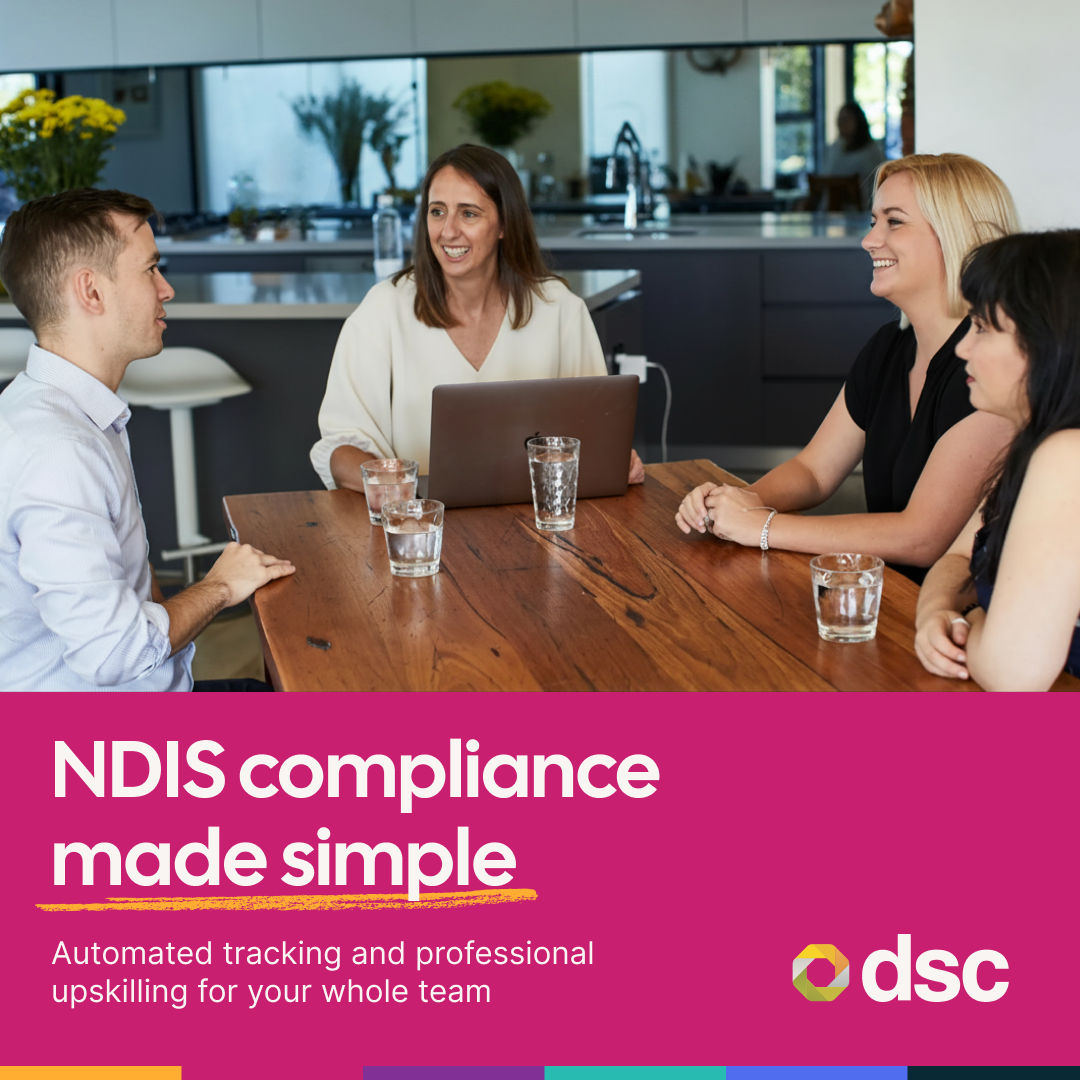 Team DSC Facebook ad: Trusted Disability Support Training