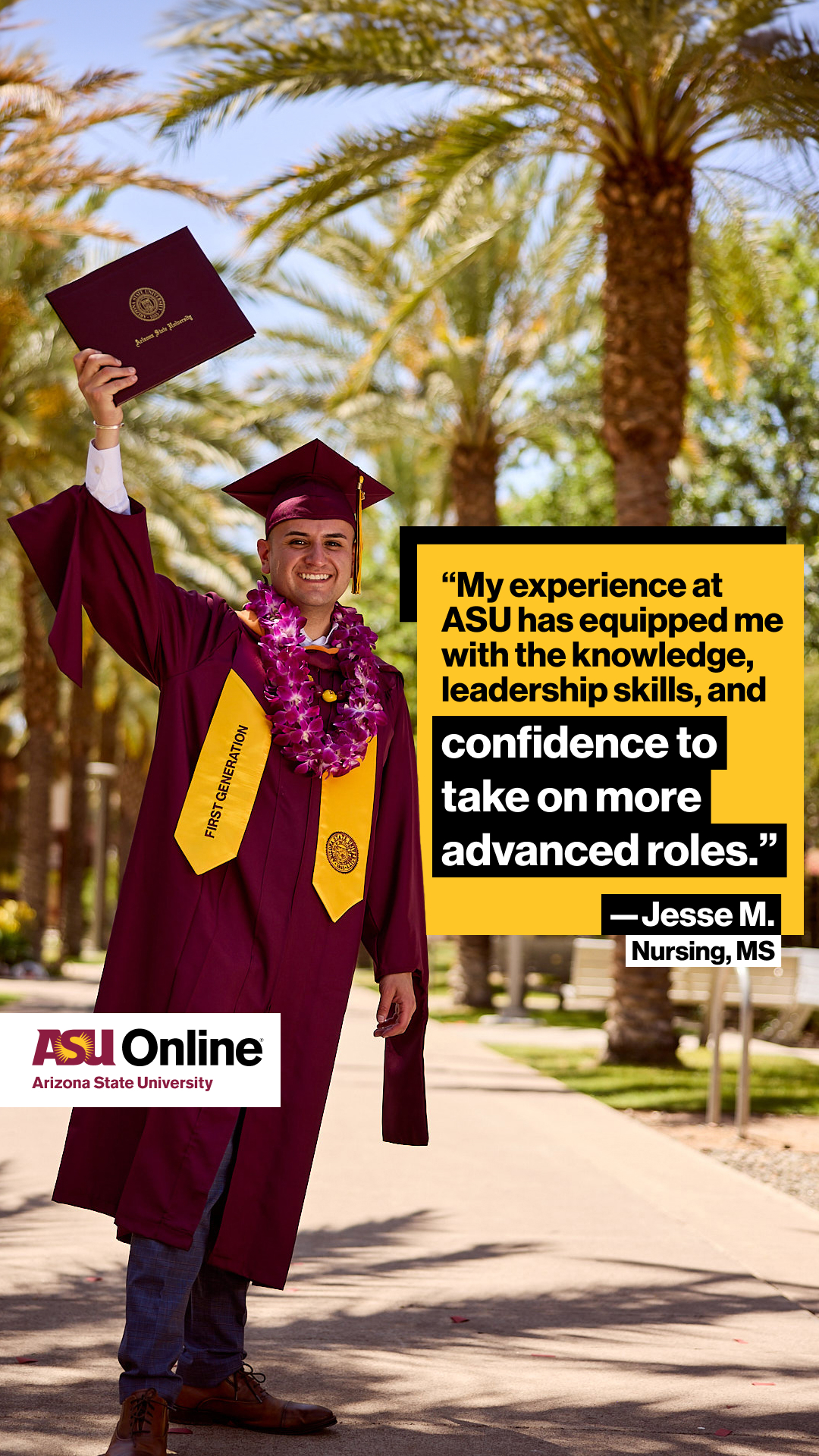 ASU Online Facebook ad