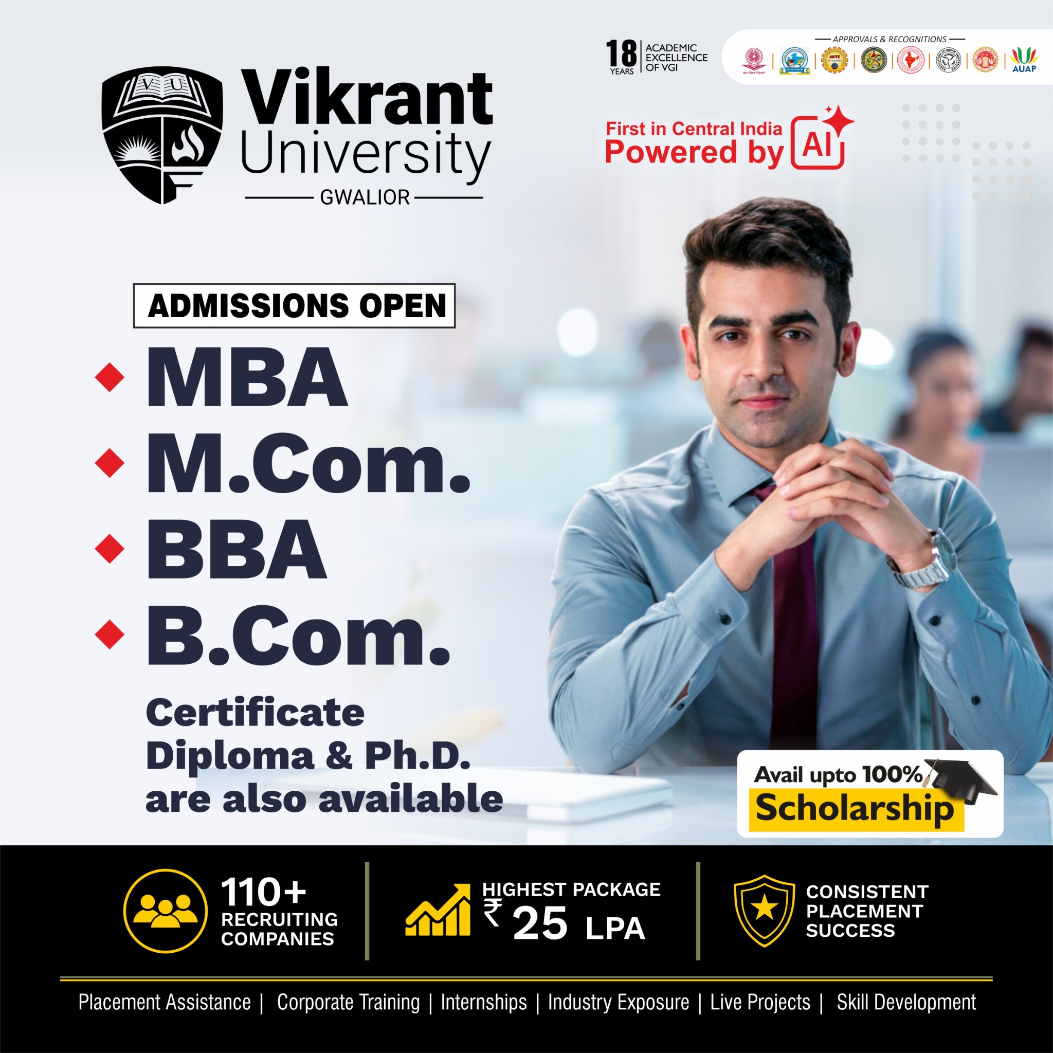 Vikrant University Facebook ad