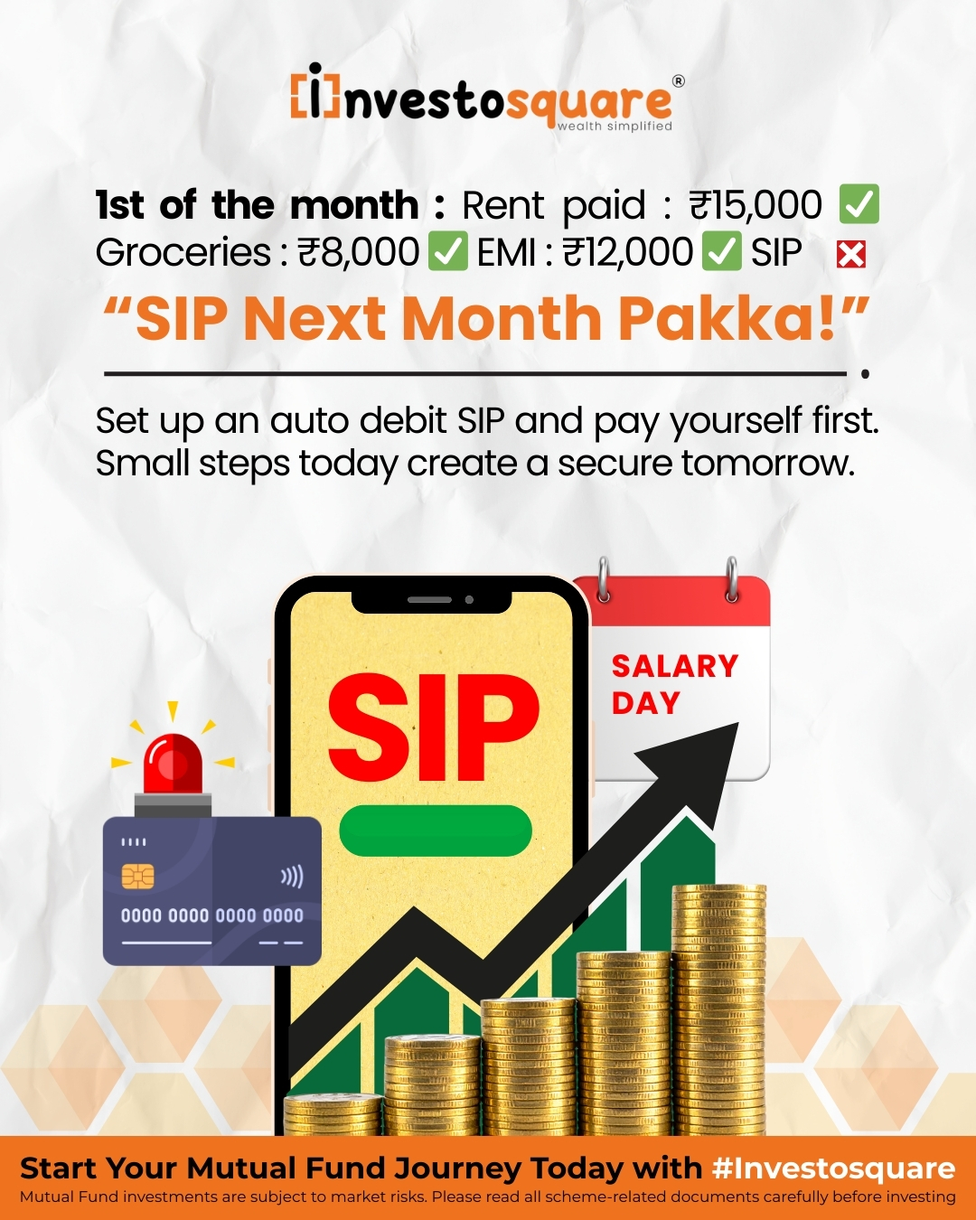 Investosquare Facebook ad: Chat on WhatsApp