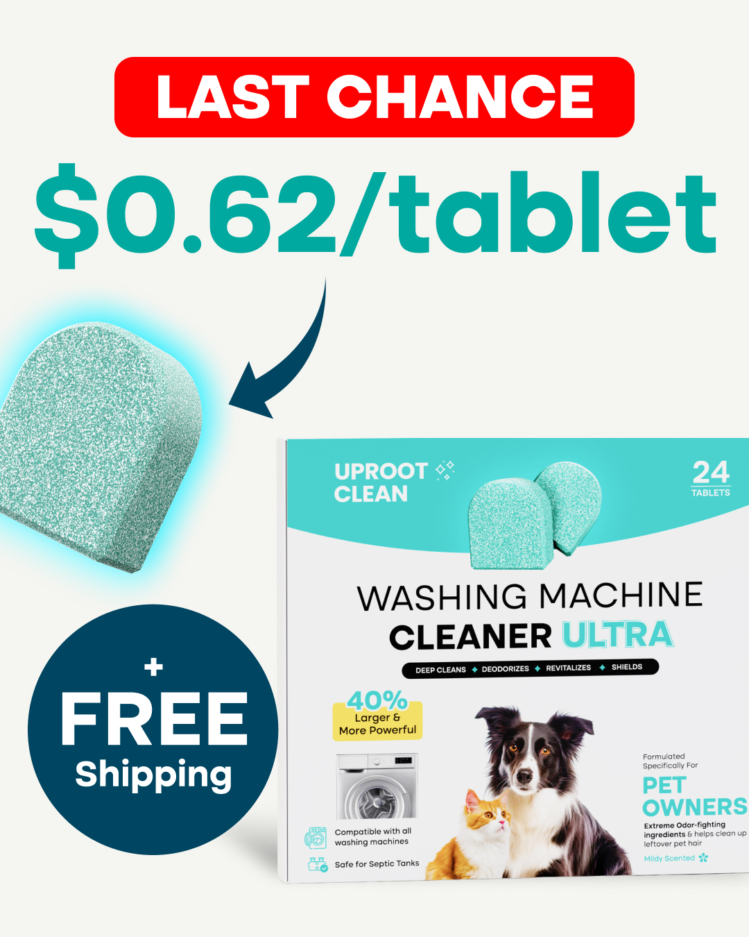 Uproot Clean Facebook ad