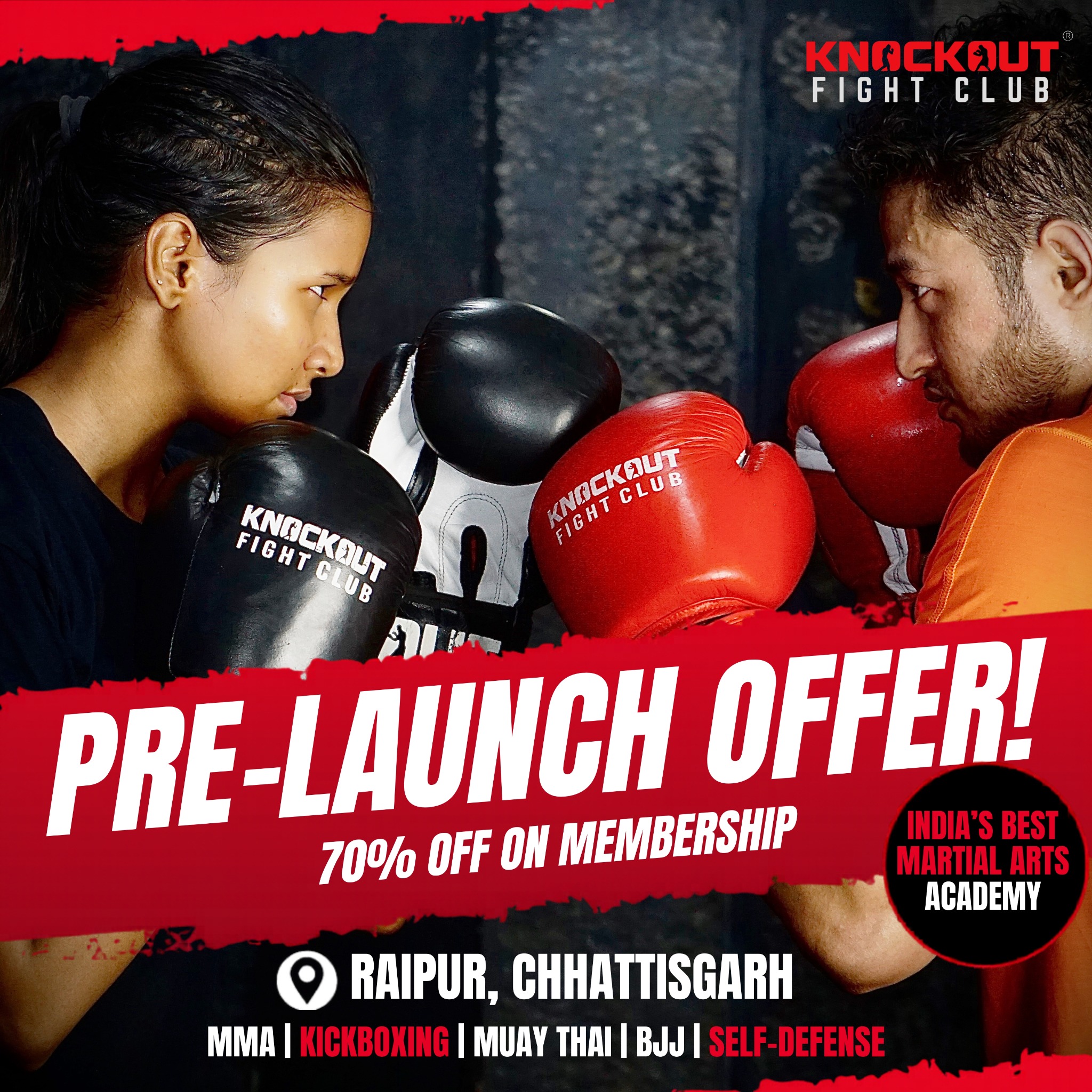 Knockout Fight Club Facebook ad