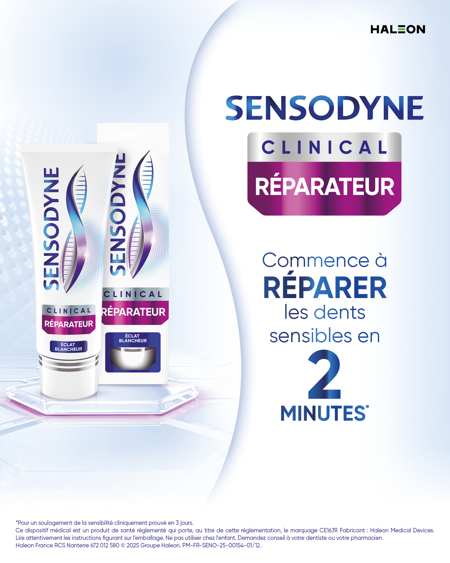Sensodyne France Facebook ad: Sensodyne Clinical Réparateur