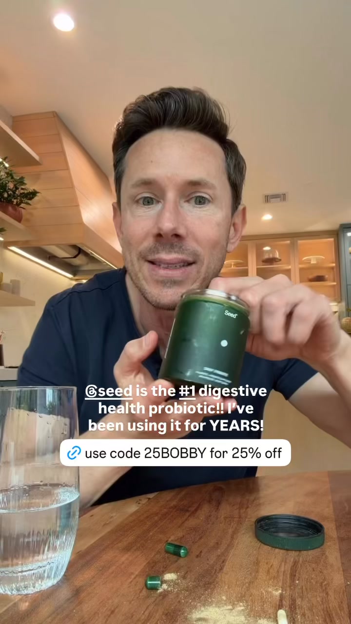 BobbyParrish Facebook ad: Use code 25BOBBY for 25% off Seed!