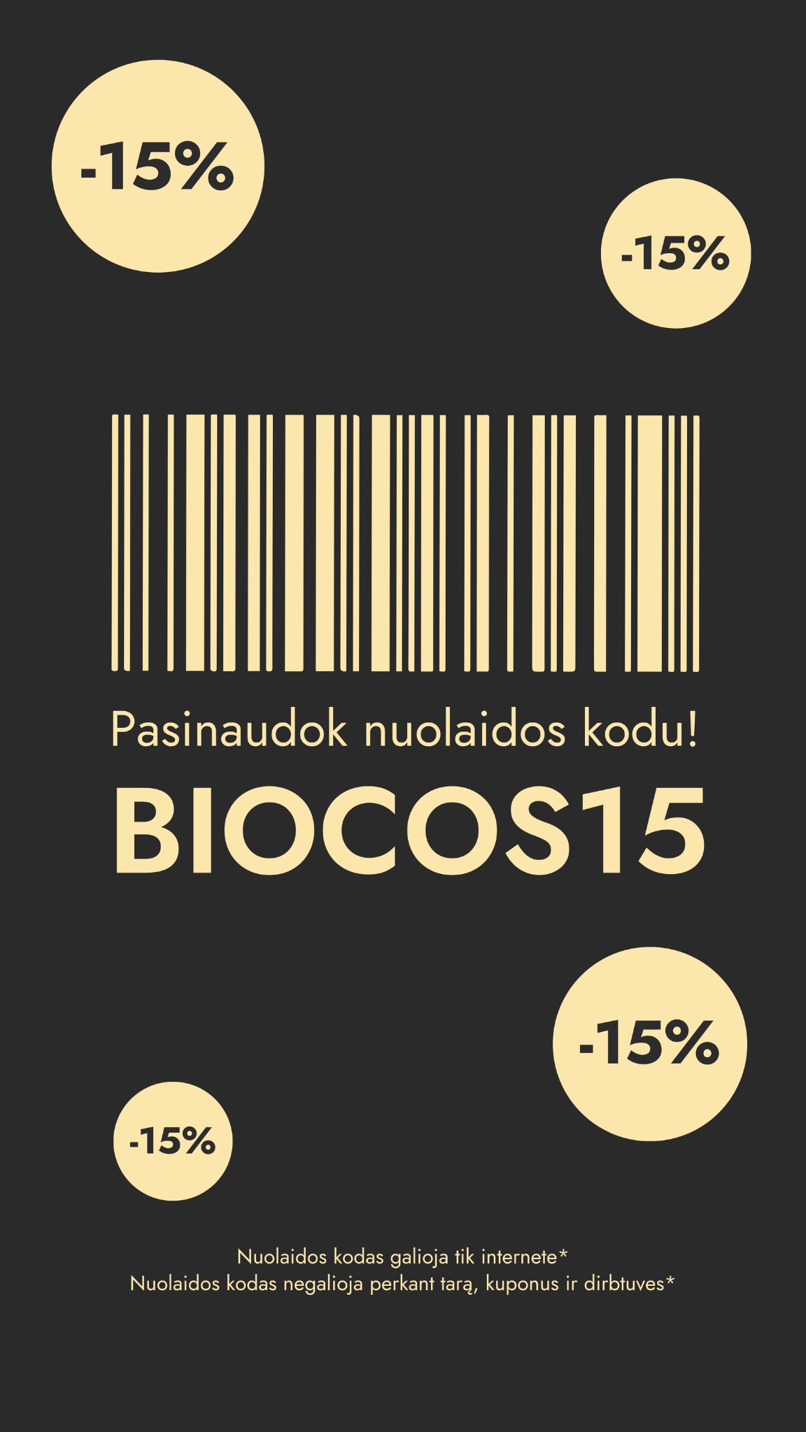 biocos.lt - natūrali lietuviška kosmetika Facebook ad