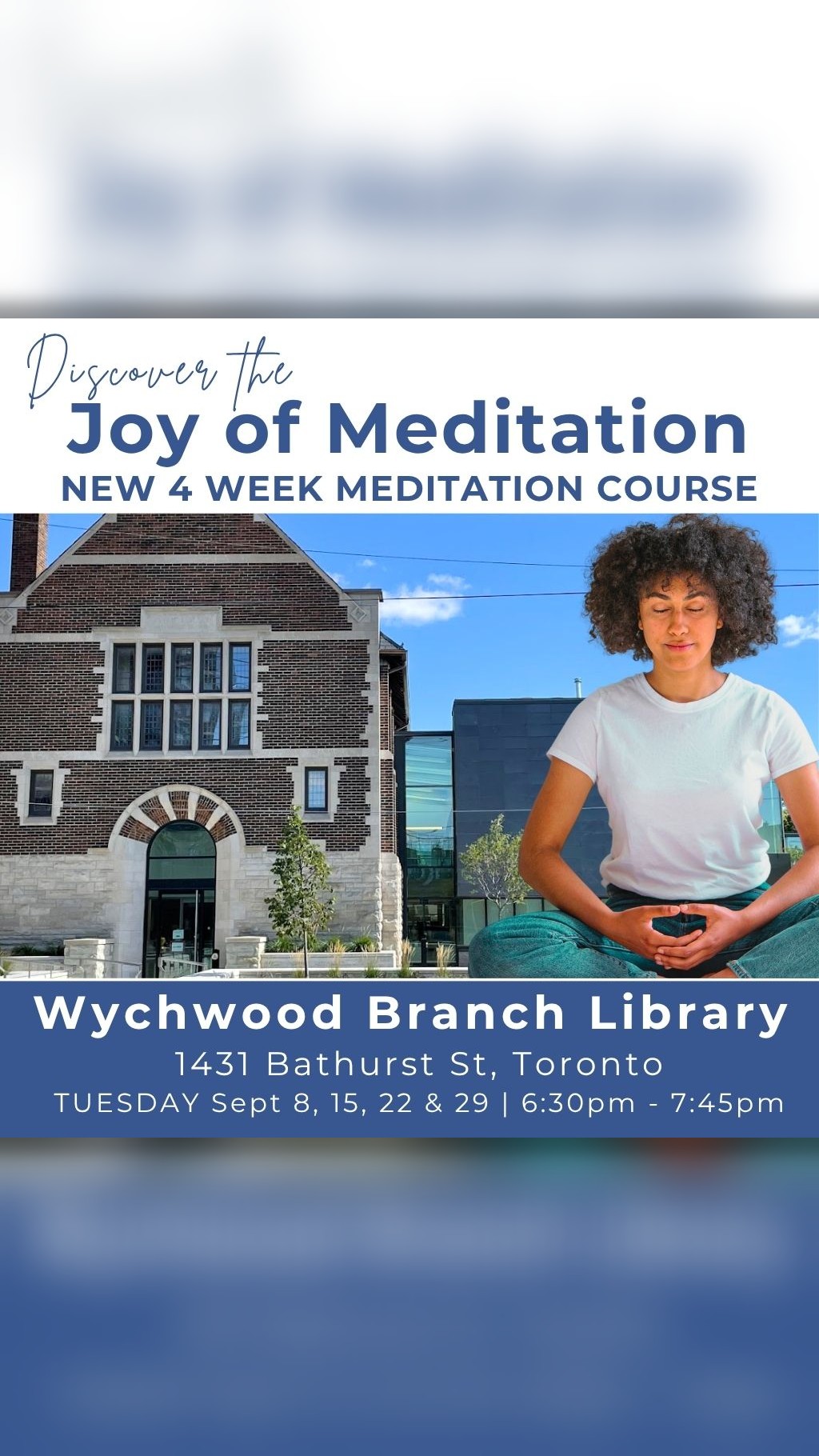 Kadampa Meditation Centre Canada Facebook ad: Discover The Joy of Meditation