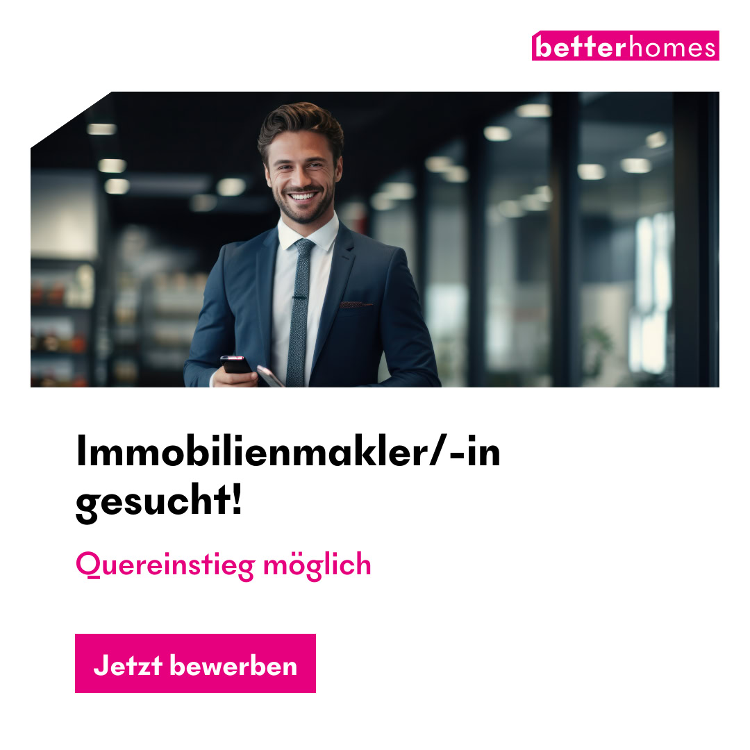 Betterhomes Schweiz Facebook ad: Werden Sie jetzt Immobilienmakler/-in!