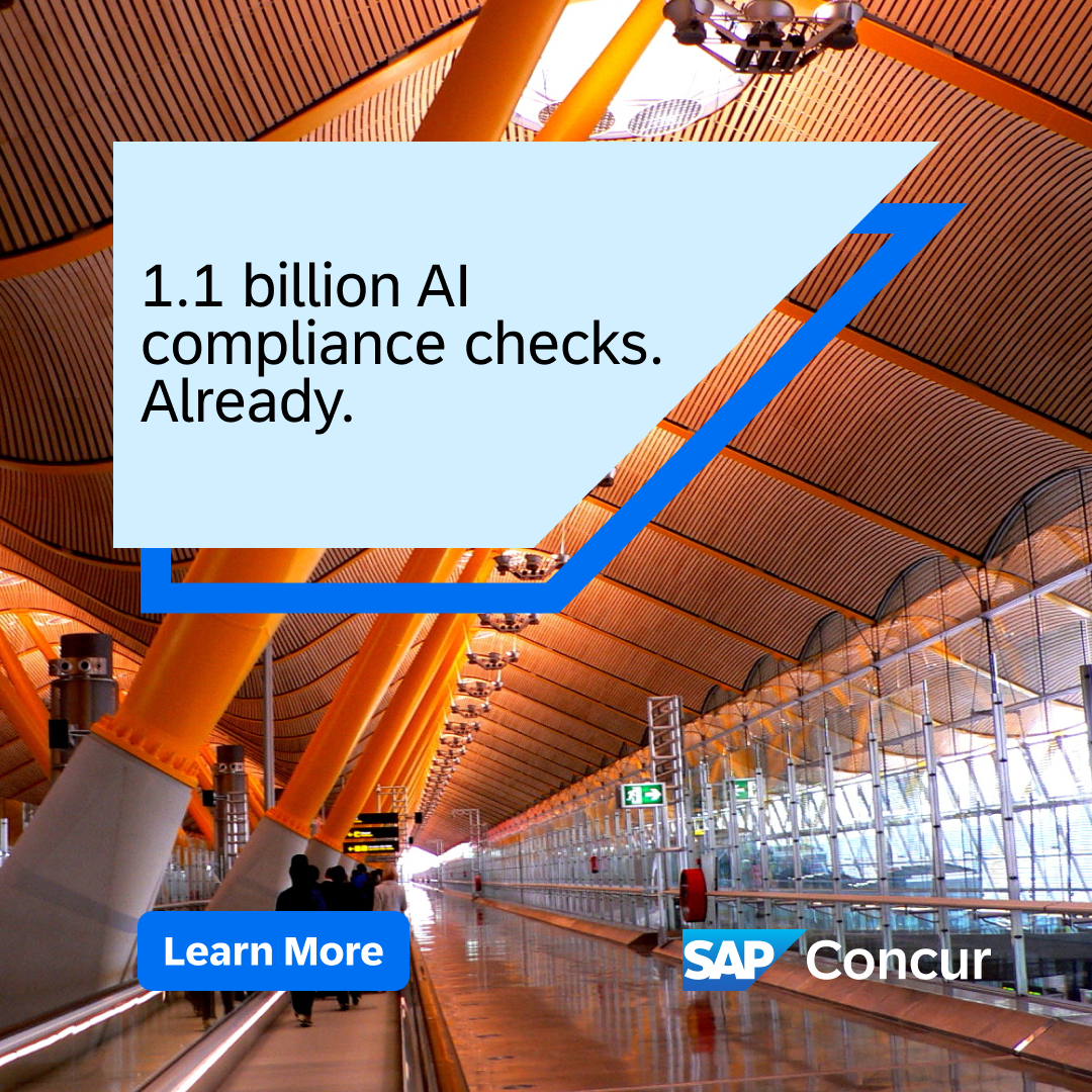 SAP Concur Facebook ad: The Future of T&E Is Live