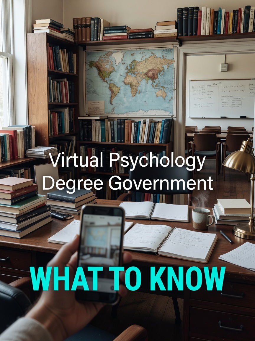 Practical Perspective Facebook ad: Virtual Psychology Degree Government Guide