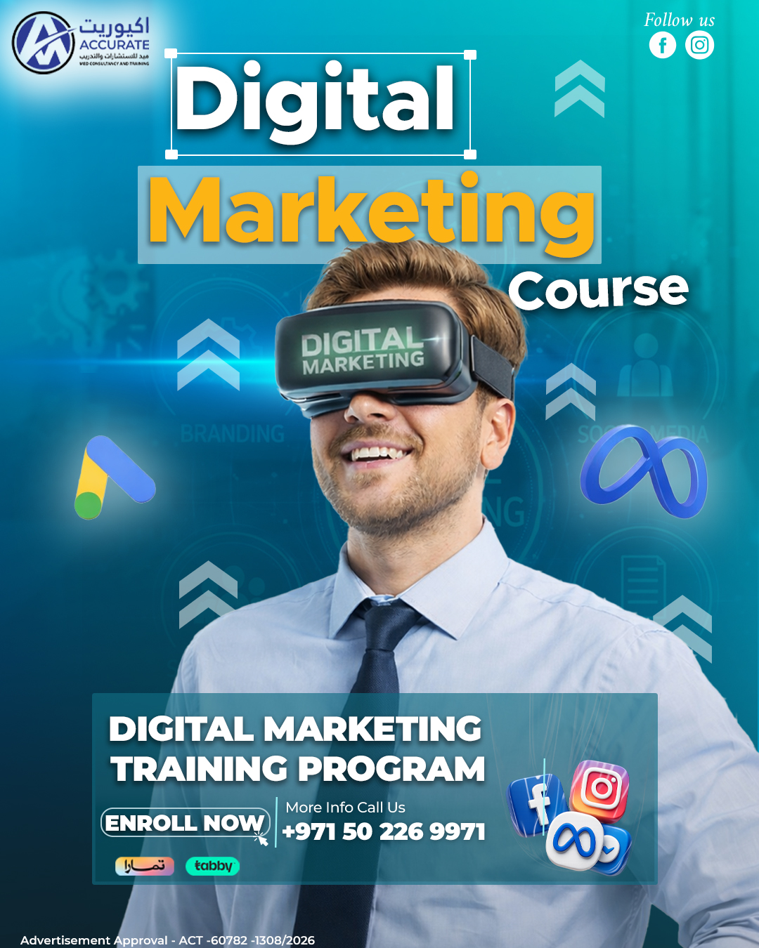 Accurate MED Consultancy And Training Facebook ad: Step into the future with our ππ’π π’πππ₯β¦