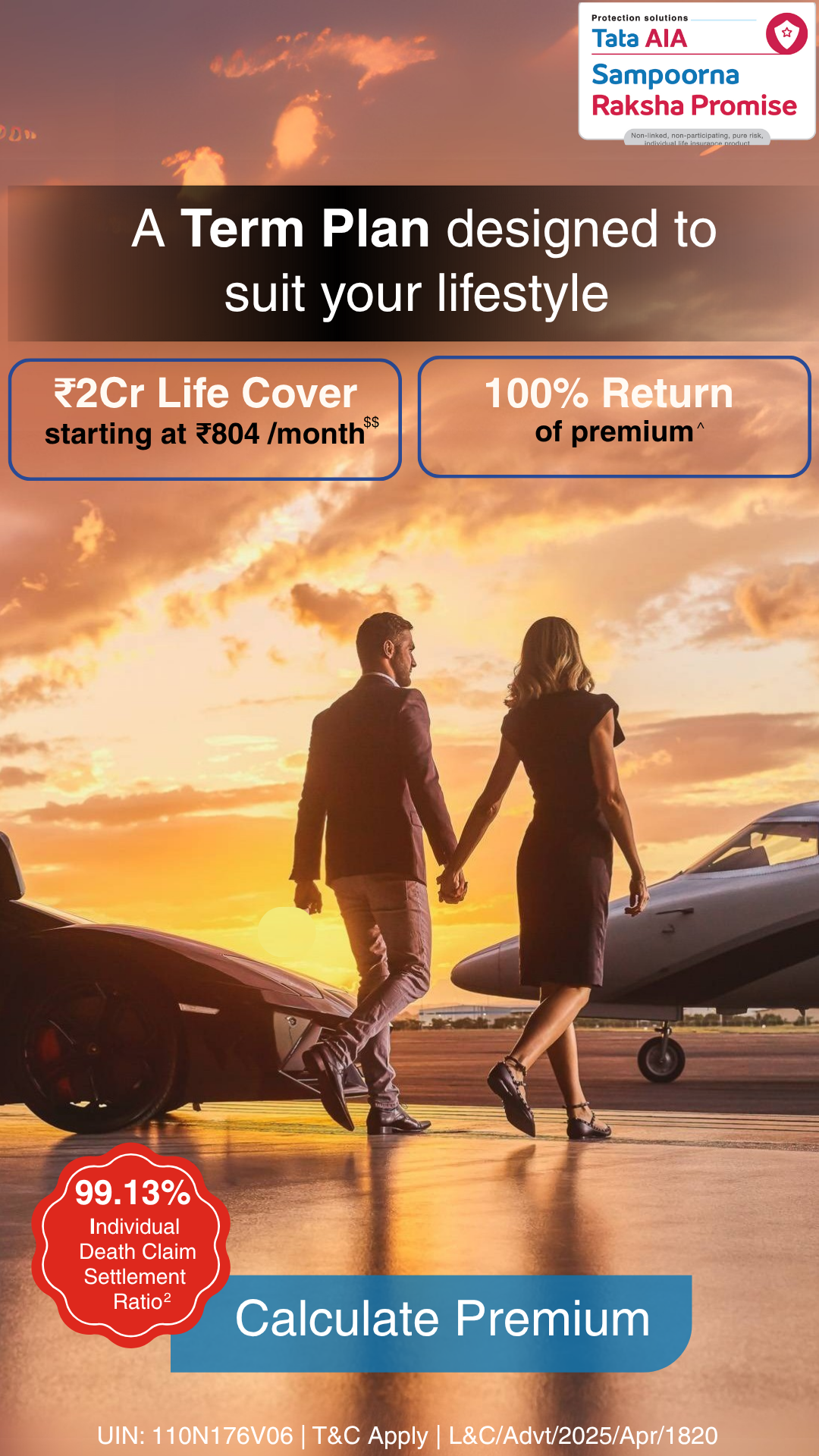 Tata AIA Life Facebook ad