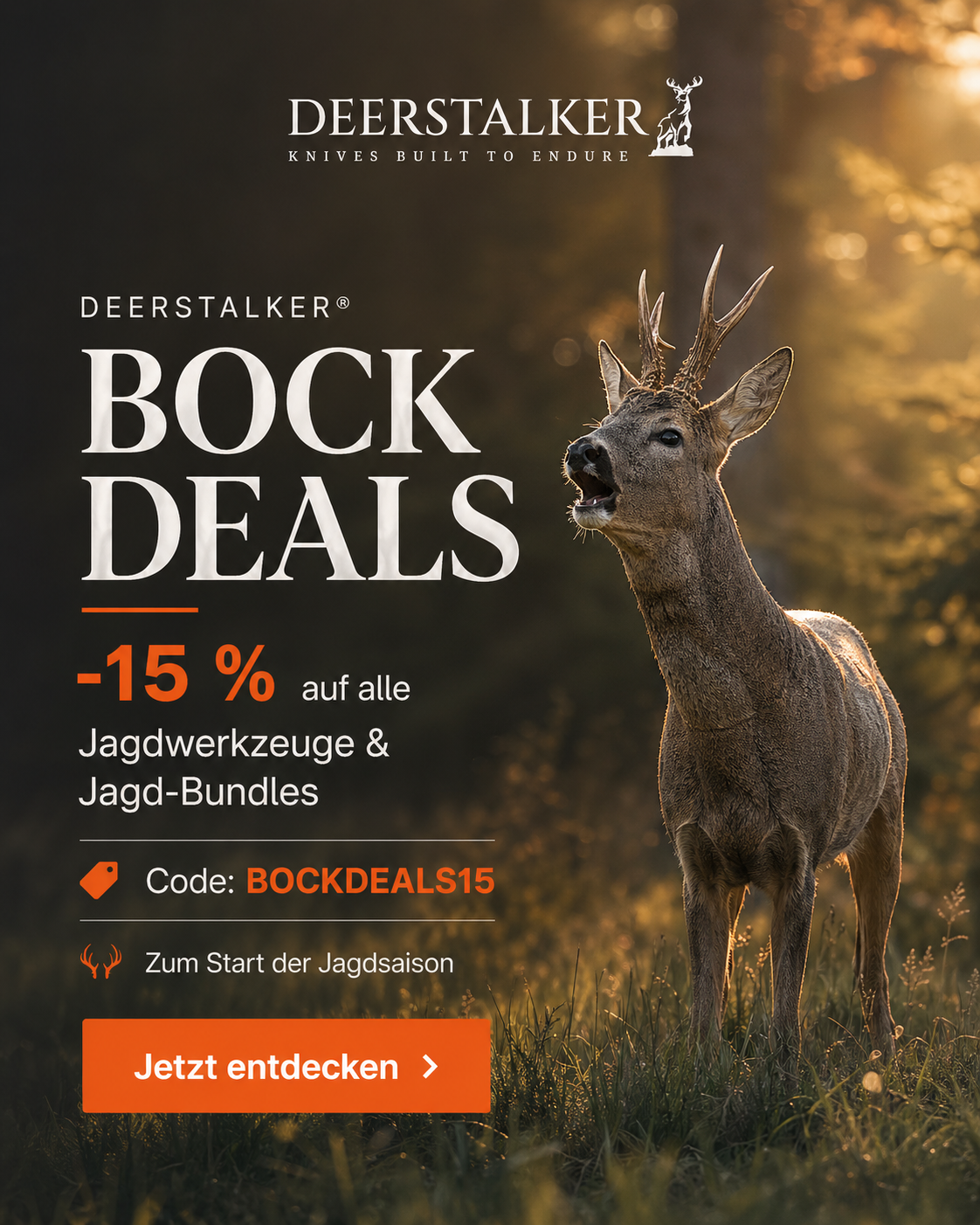 Deerstalker - Knives Built to Endure Facebook ad