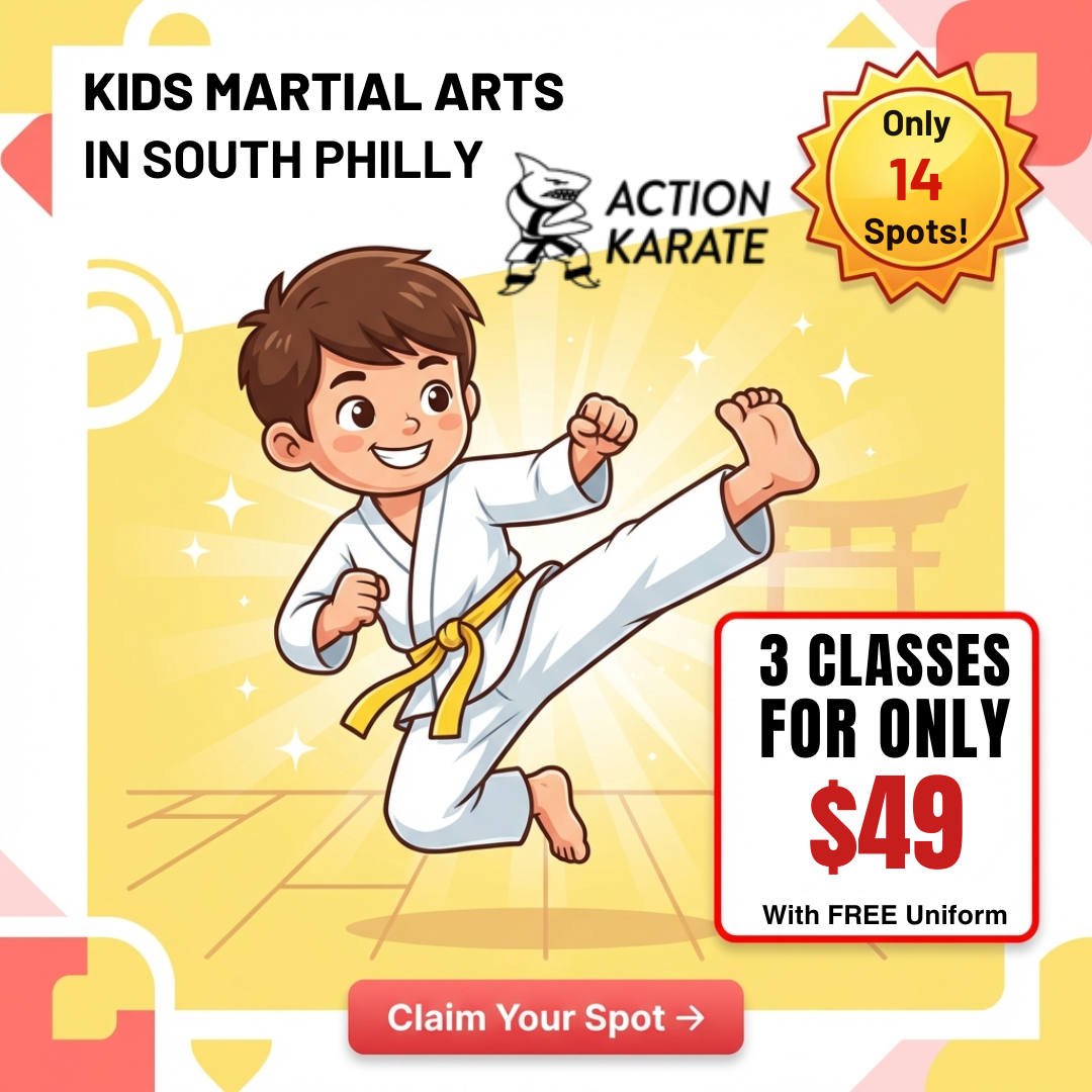 Action Karate South Philly Facebook ad