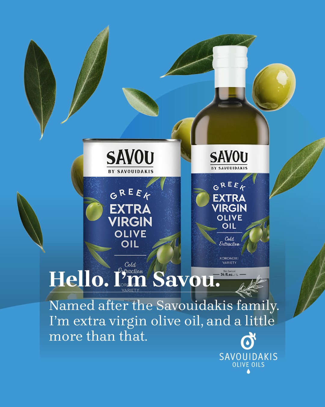 Savouidakis - Olive Oils Facebook ad: What does a drop of olive oil carry?