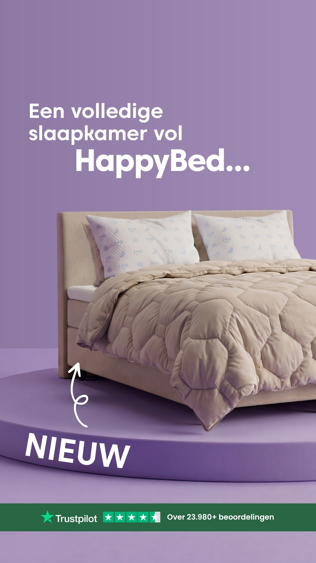 HappyBed Facebook ad