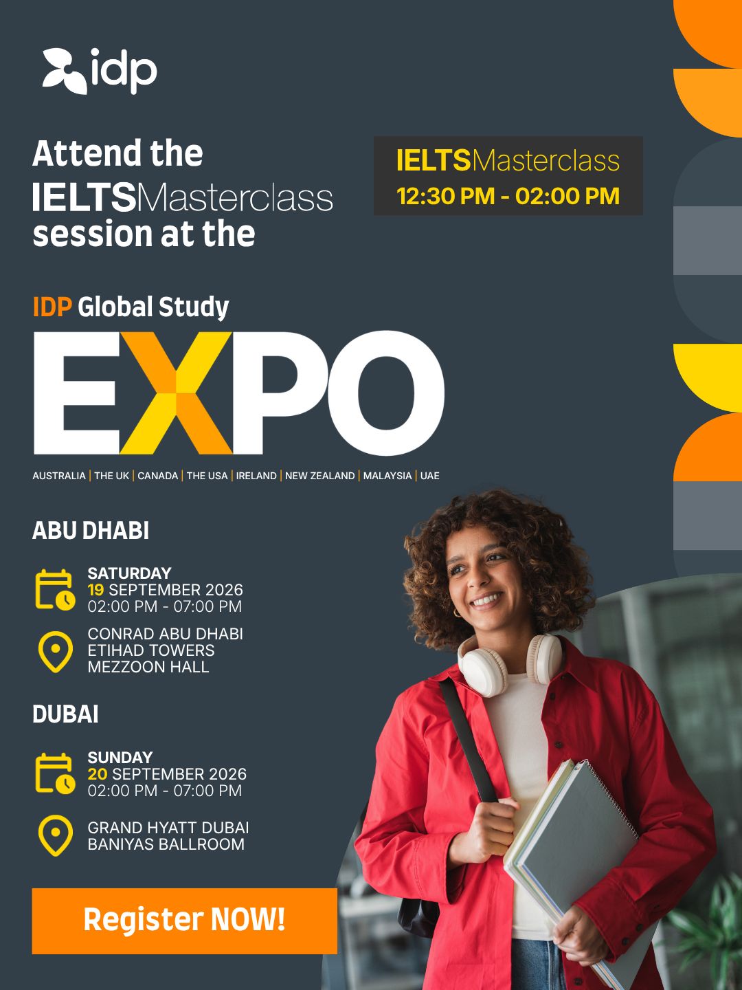 IDP Education Facebook ad: IDP IELTS Masterclass - on the sidelines of IDP’s Global…