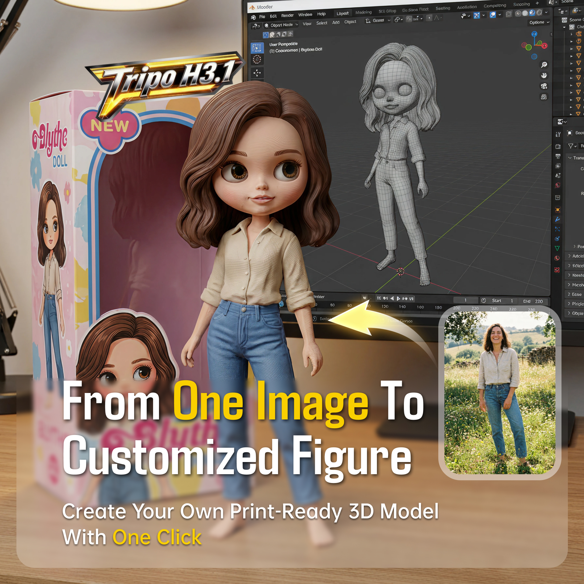 Tripo3D Facebook ad