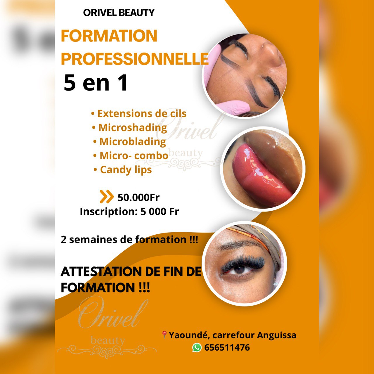 Orivel Beauty Shop Facebook ad: Discuter avec nous
