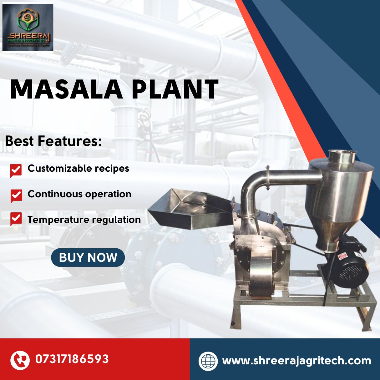 Shreeraj Agritech & Foods Private Limited Facebook ad: Revolutionize Your Production with Premium Food Processing…