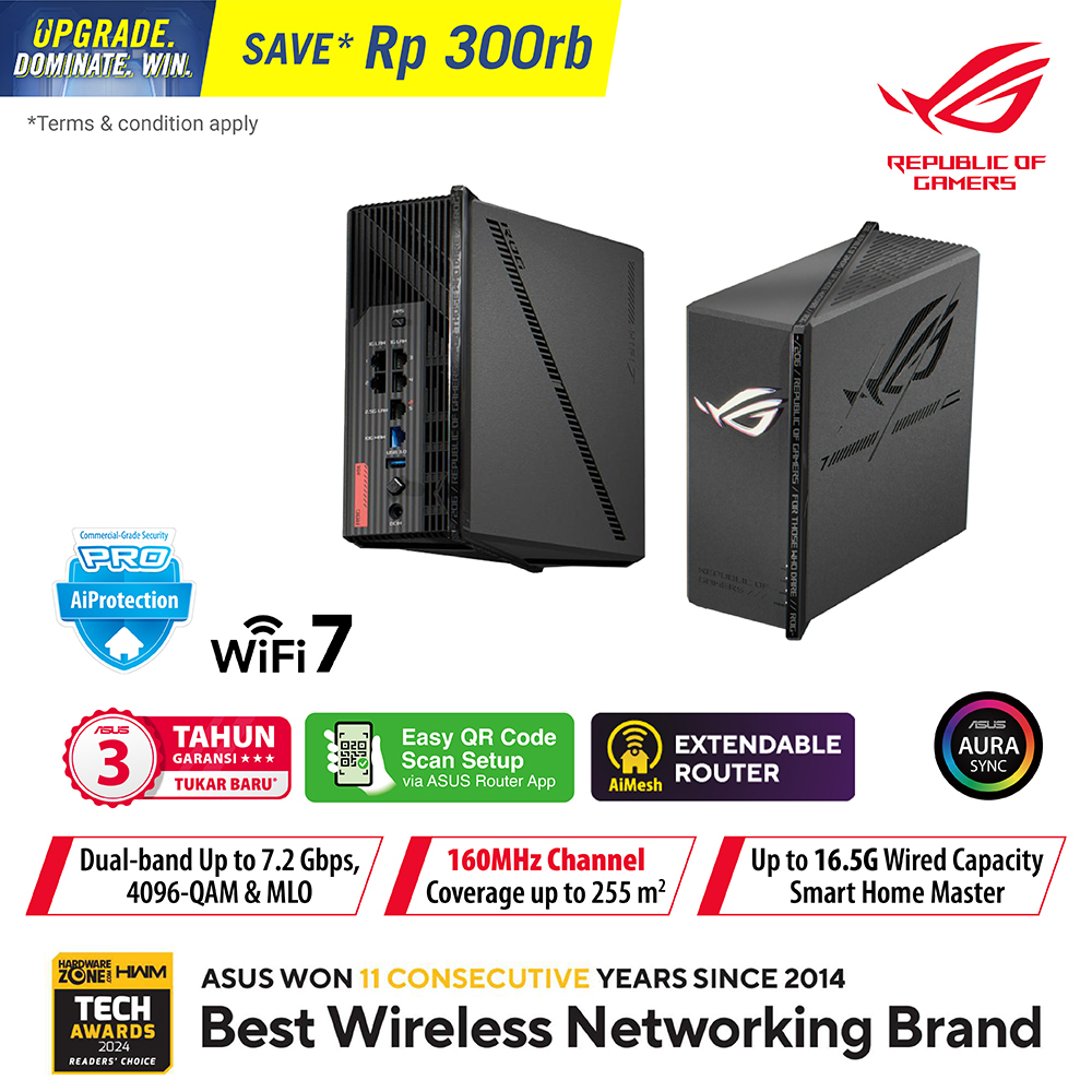 ASUS Republic of Gamers Facebook ad: ROG Rapture GT-BE19000AI