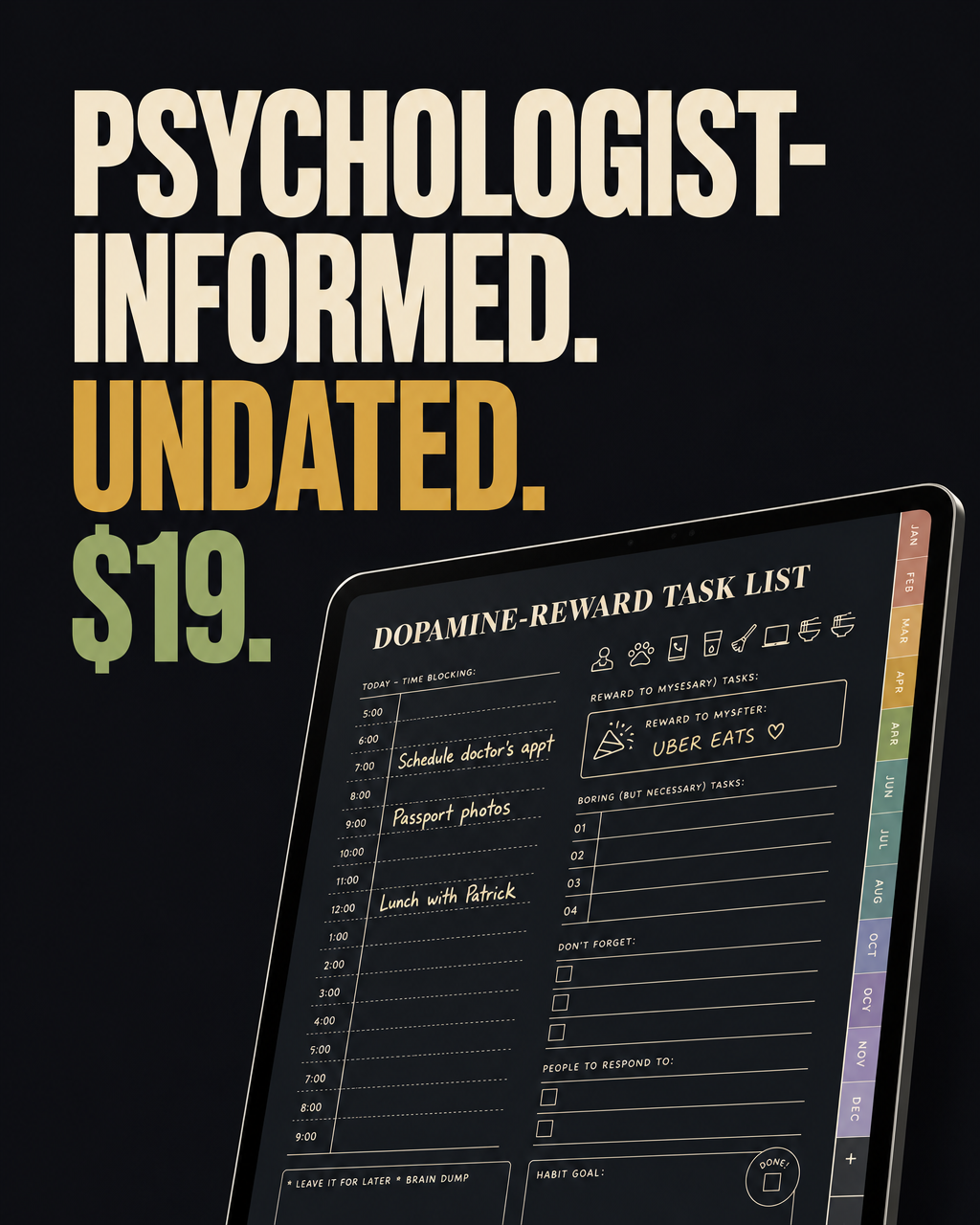 Glowee Facebook ad: Built for ADHD. Not against it.