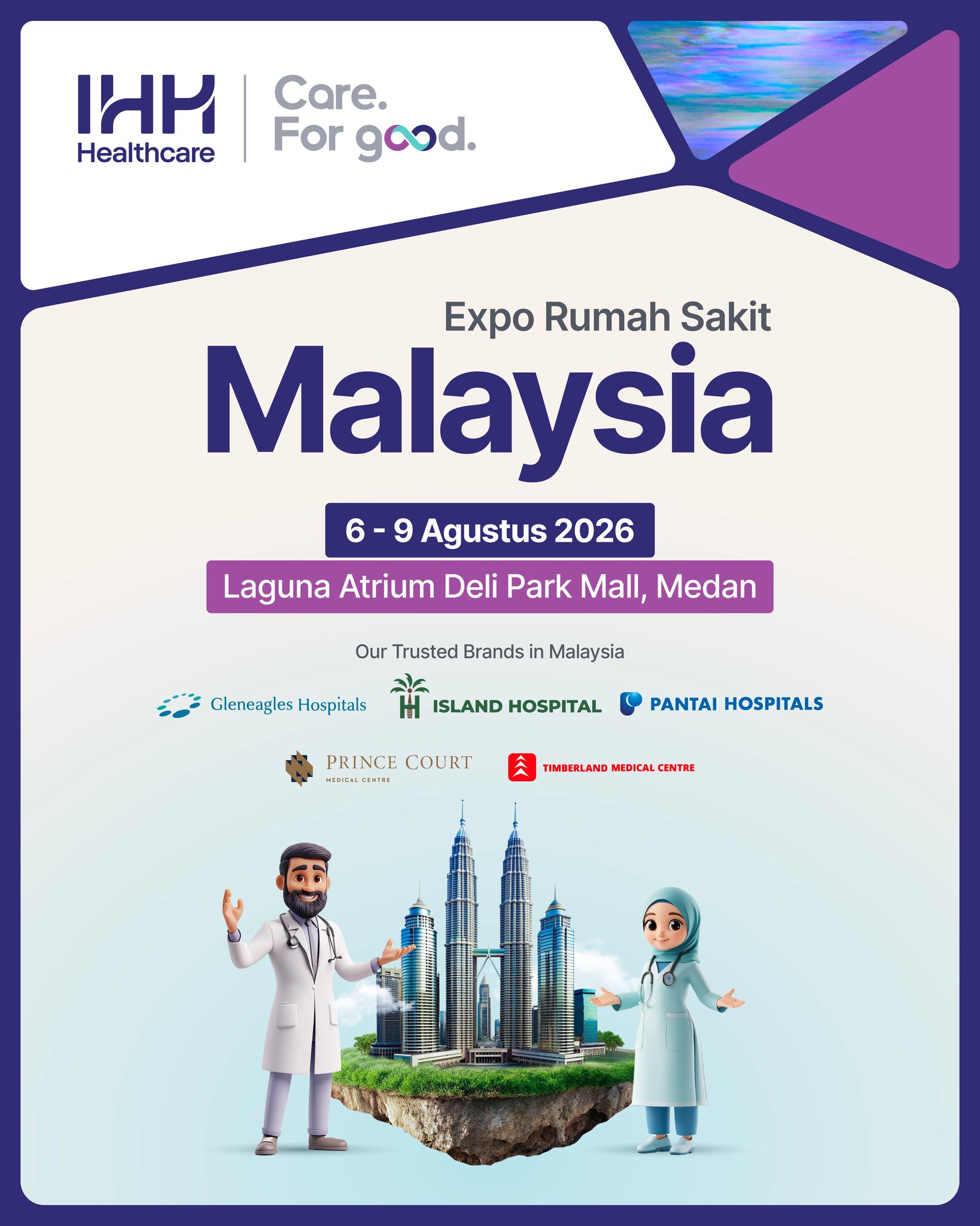 IHH Healthcare Malaysia - Indonesia Office Facebook ad: EXPO RUMAH SAKIT MALAYSIA HADIR DI MEDAN, HORAS!