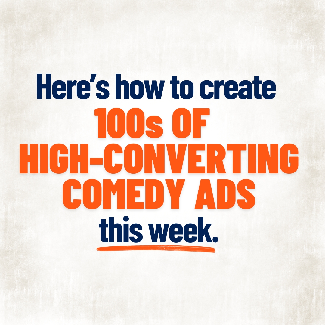 White Label Comedy - Creative, Social Media and Marketing Agency Facebook ad: Create 100s of Winning Comedy Ads A Week