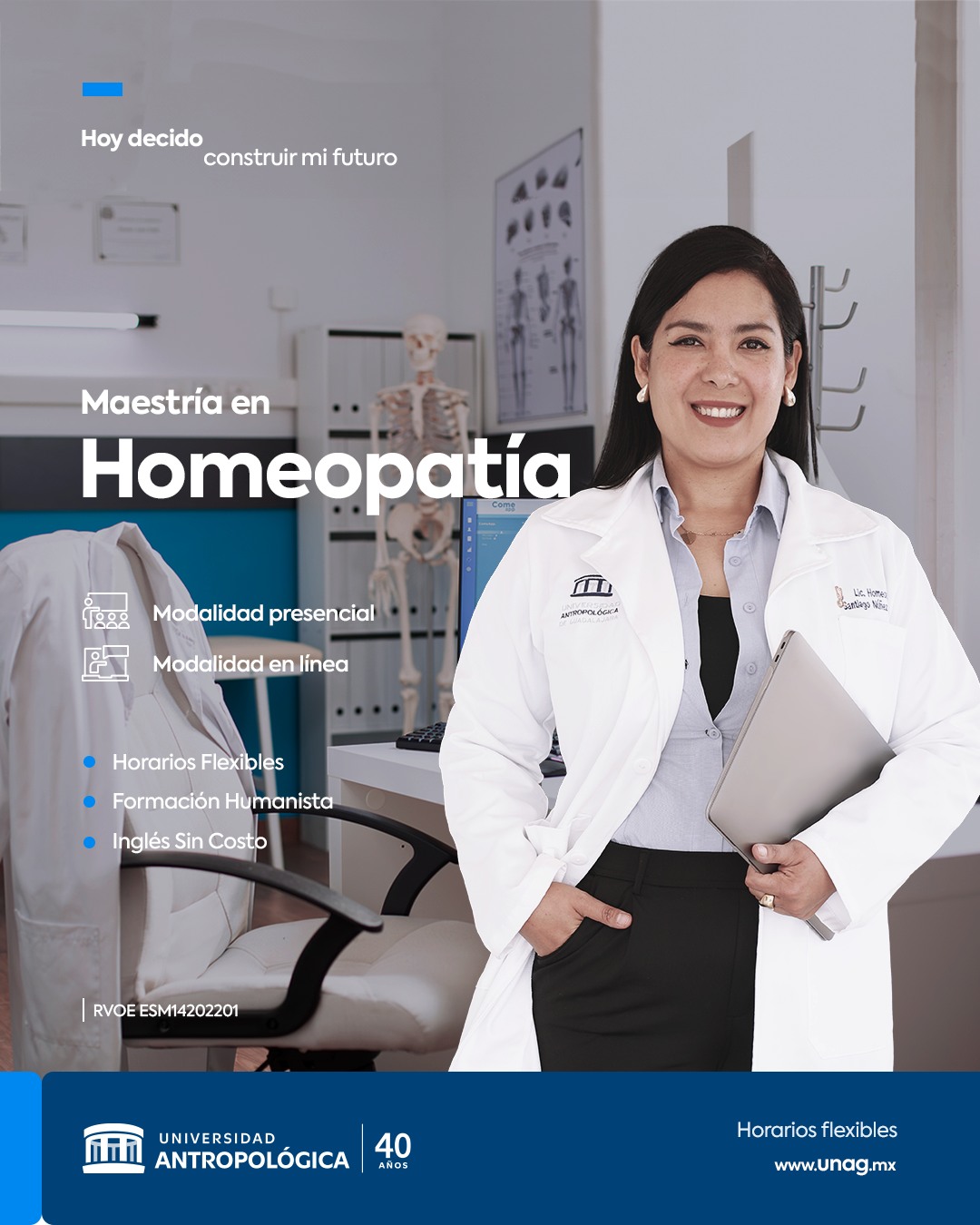 UNAG Universidad Antropológica de Guadalajara Facebook ad: La Maestría en Homeopatía UNAG te forma con…