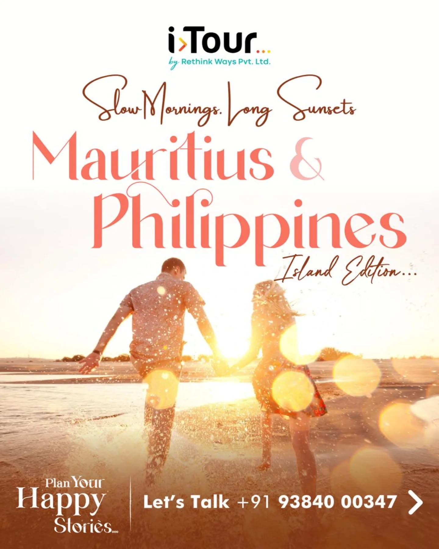 iTour Facebook ad: Your love story deserves an island chapter.