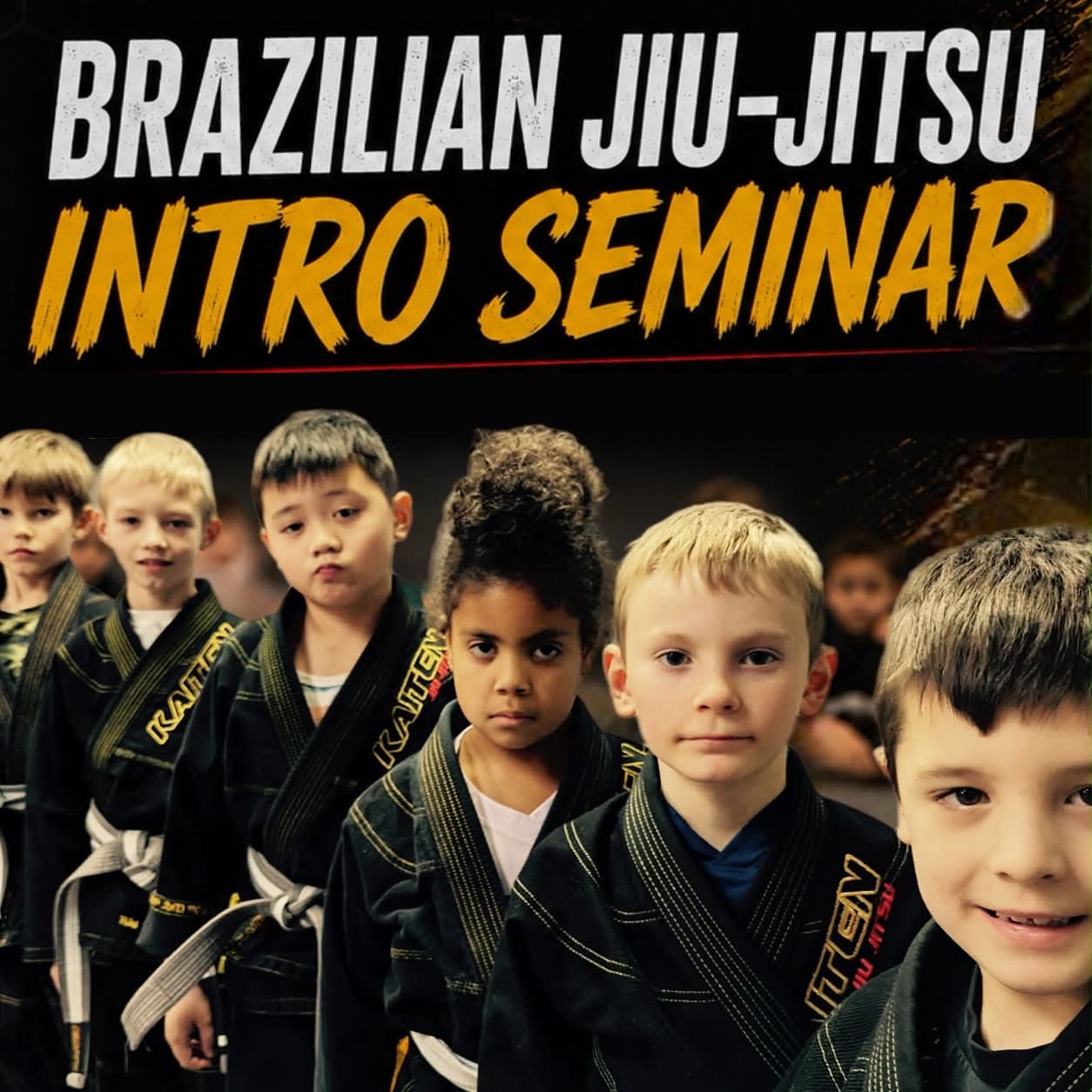 Kaiten Mixed Martial arts Academy Facebook ad: Introducing Kids' Intro to Brazilian Jiu-Jitsu Seminar!