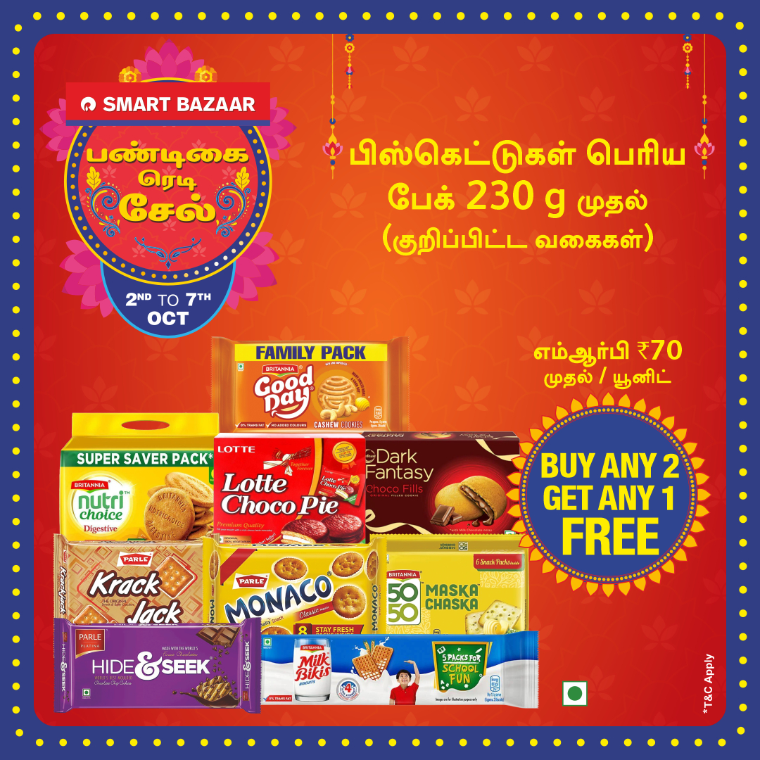 SMART Bazaar Facebook ad: 2 se 7 October, Discount ki Lagi hai…