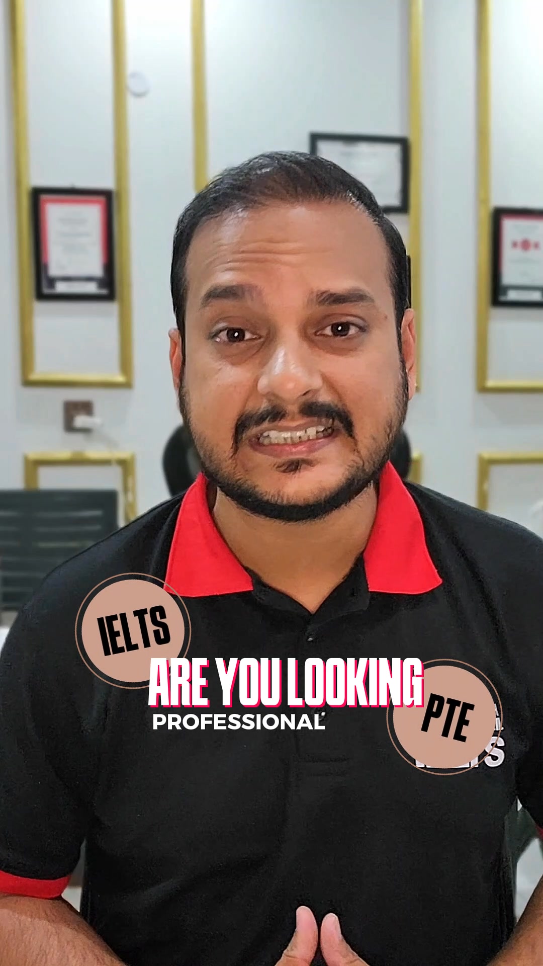 SM Usman's Academy Facebook ad: Improve Your IELTS / PTE