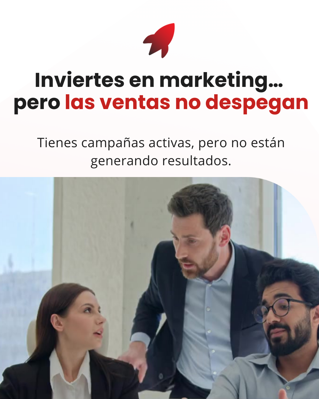 Arkenco Facebook ad: Tu empresa puede estar invirtiendo en campañas, pero…