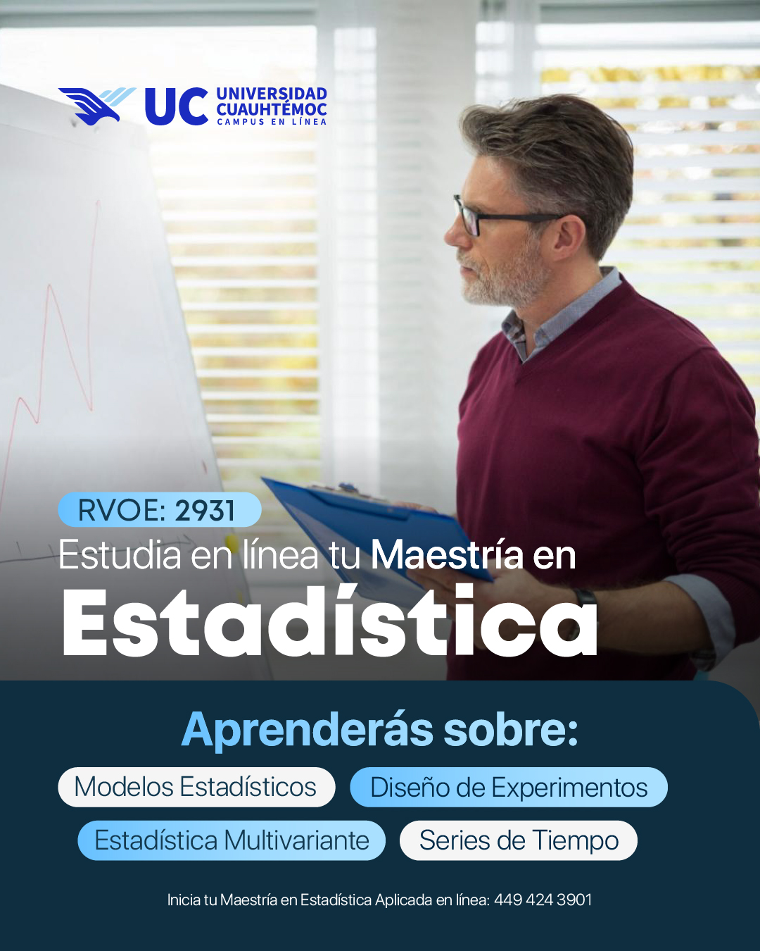 Universidad Cuauhtémoc Campus En Línea Facebook ad: Impulsa tu crecimiento profesional con la Maestría en…