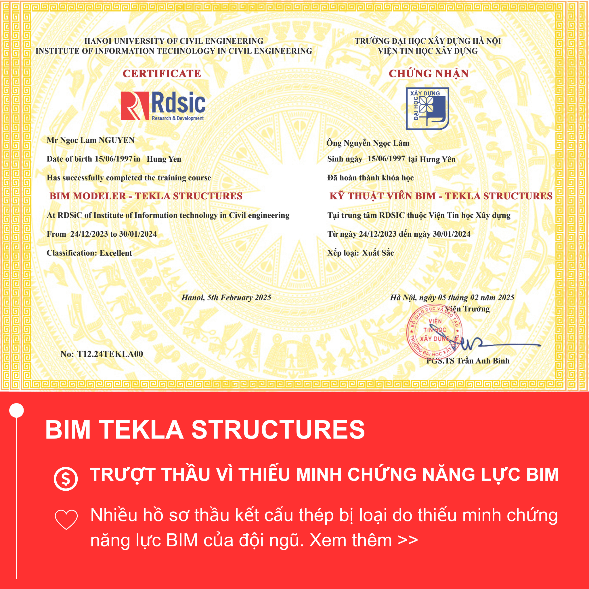 RDSIC - Viện Tin Học Xây Dựng Facebook ad
