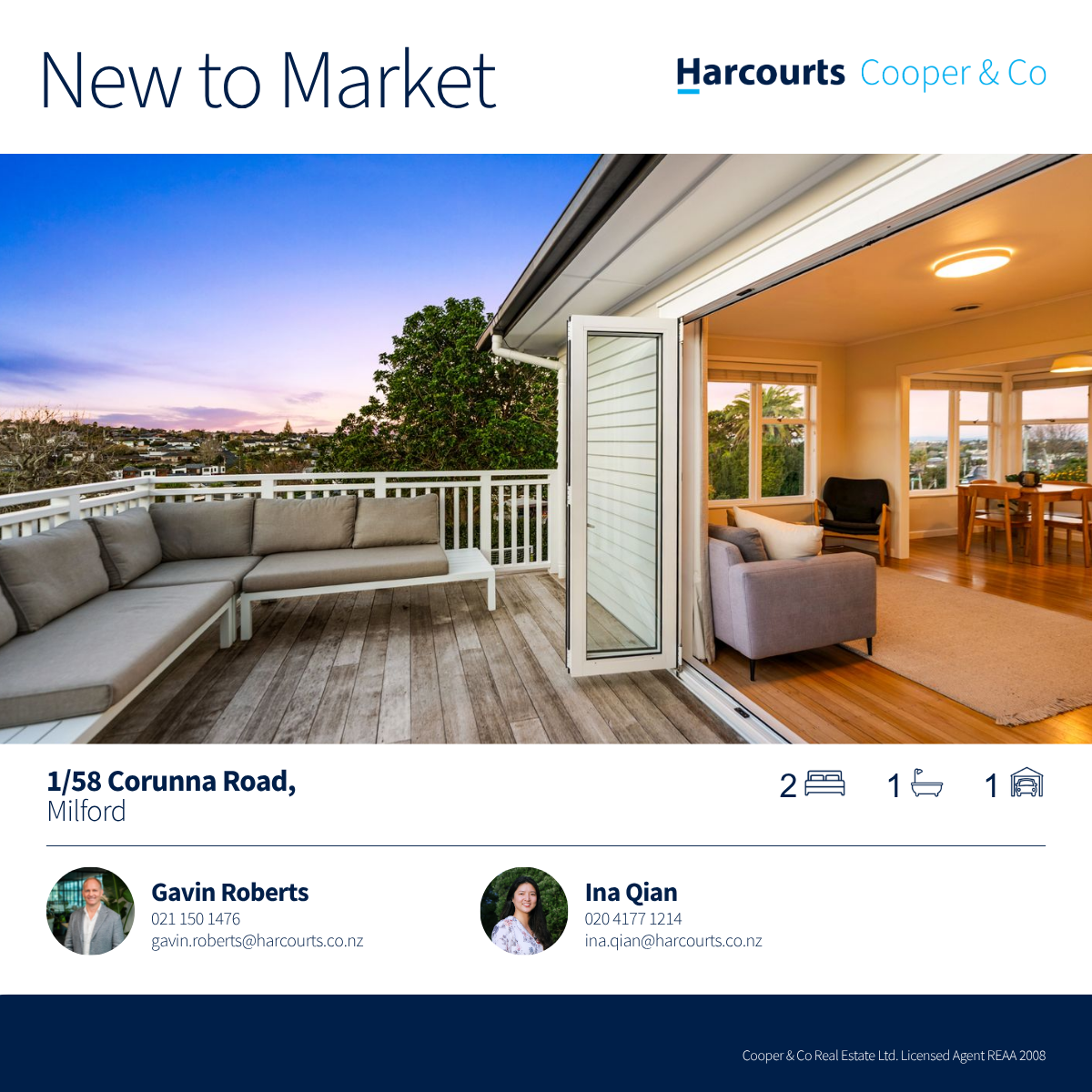 Harcourts Cooper & Co Real Estate Facebook ad
