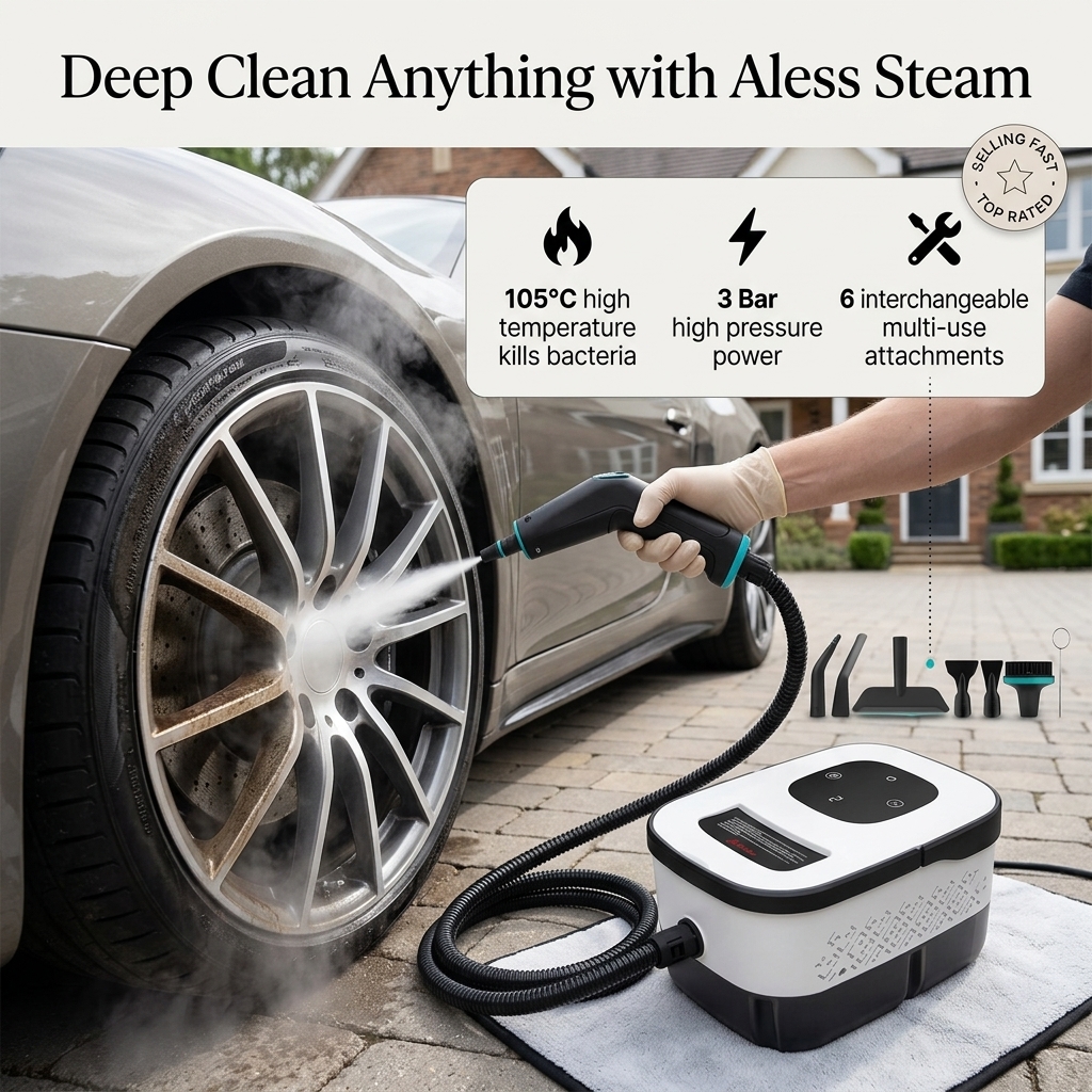 Sunnyale2 Facebook ad: Aless Portable High Steam Cleaner