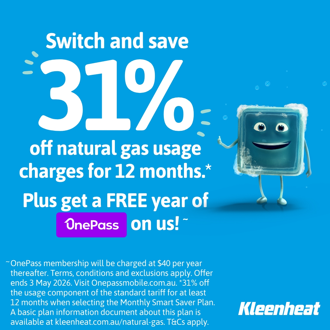 Kleenheat Facebook ad: Switch to Kleenheat and save on natural gas…