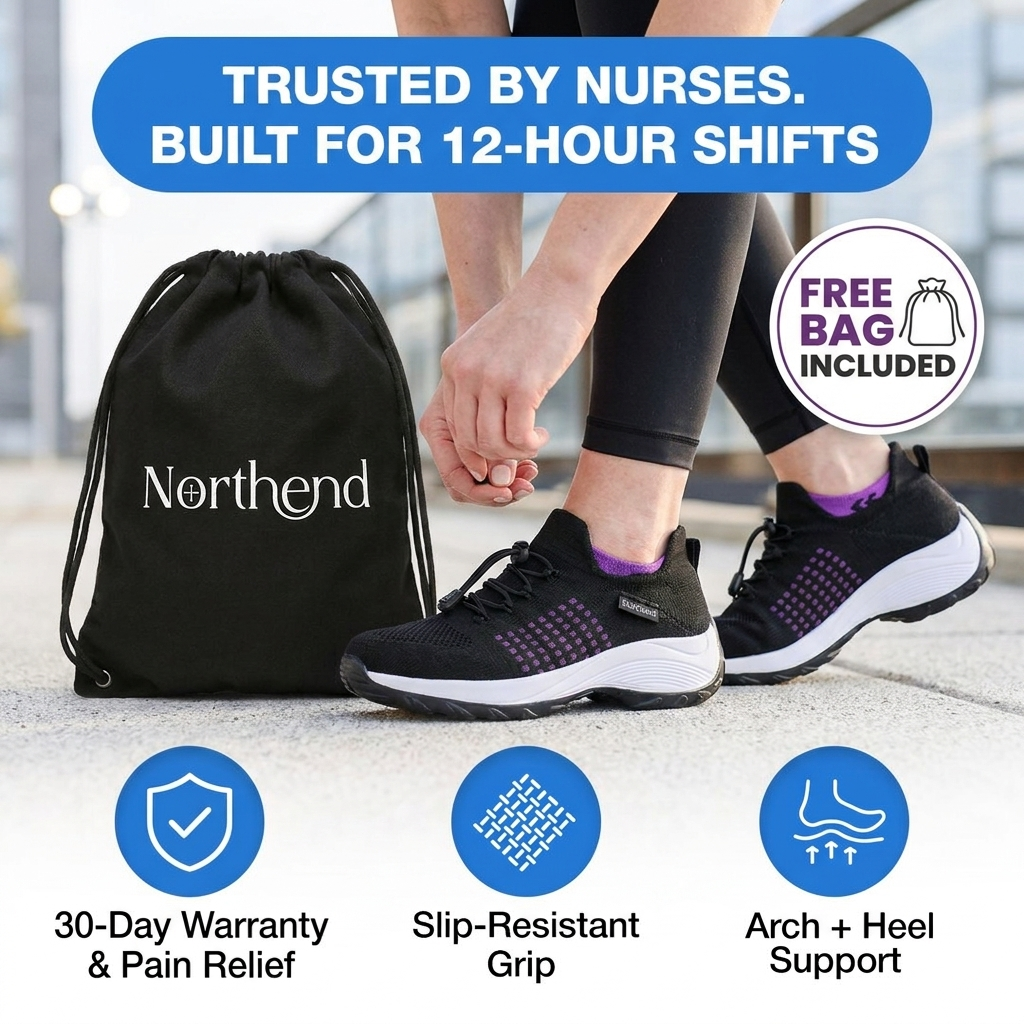 Northend USA Facebook ad: It's Not Your Age. It's Your Shoes