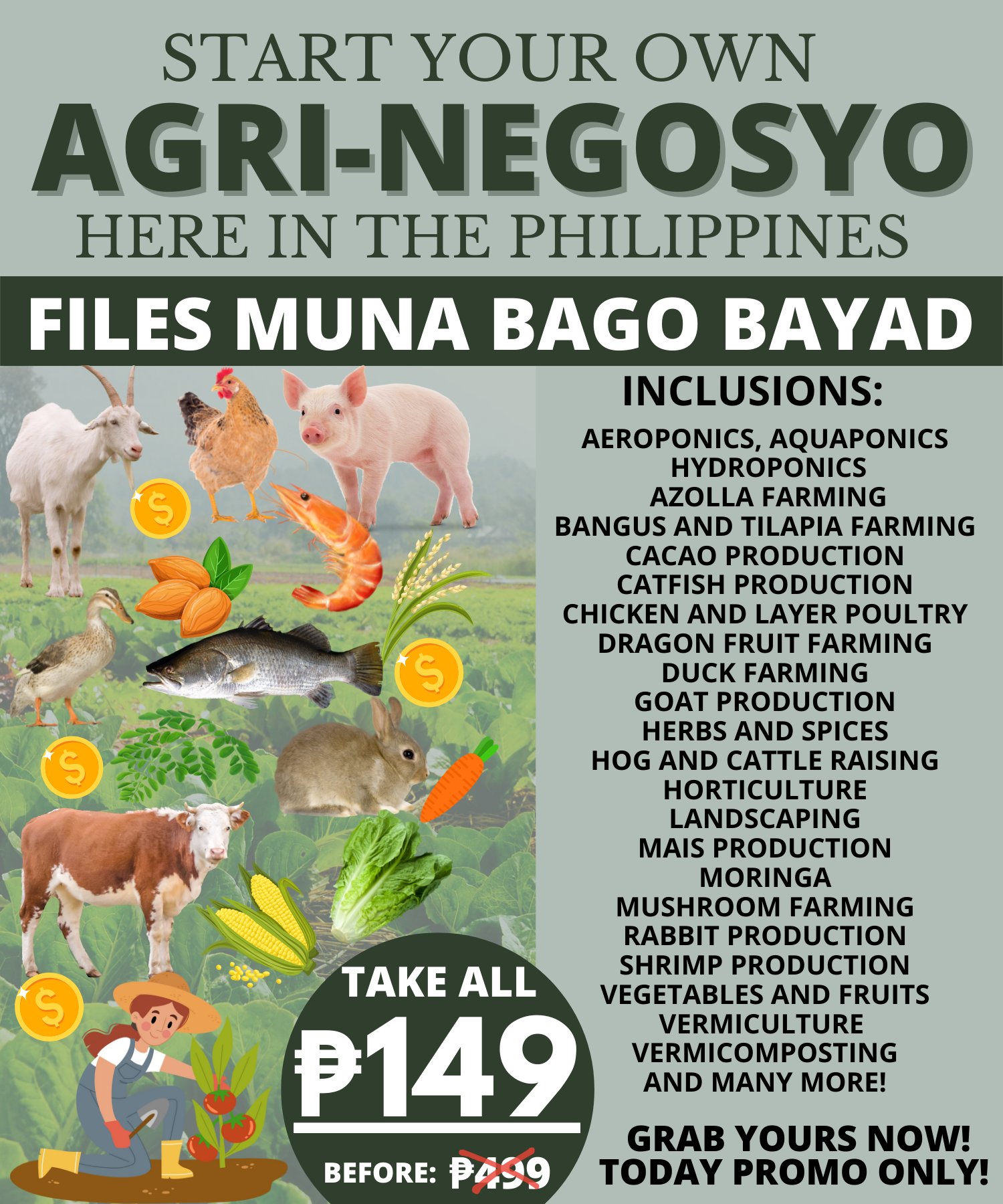 Agri Negosyo Facebook ad: FILES MUNA BAGO BAYAD