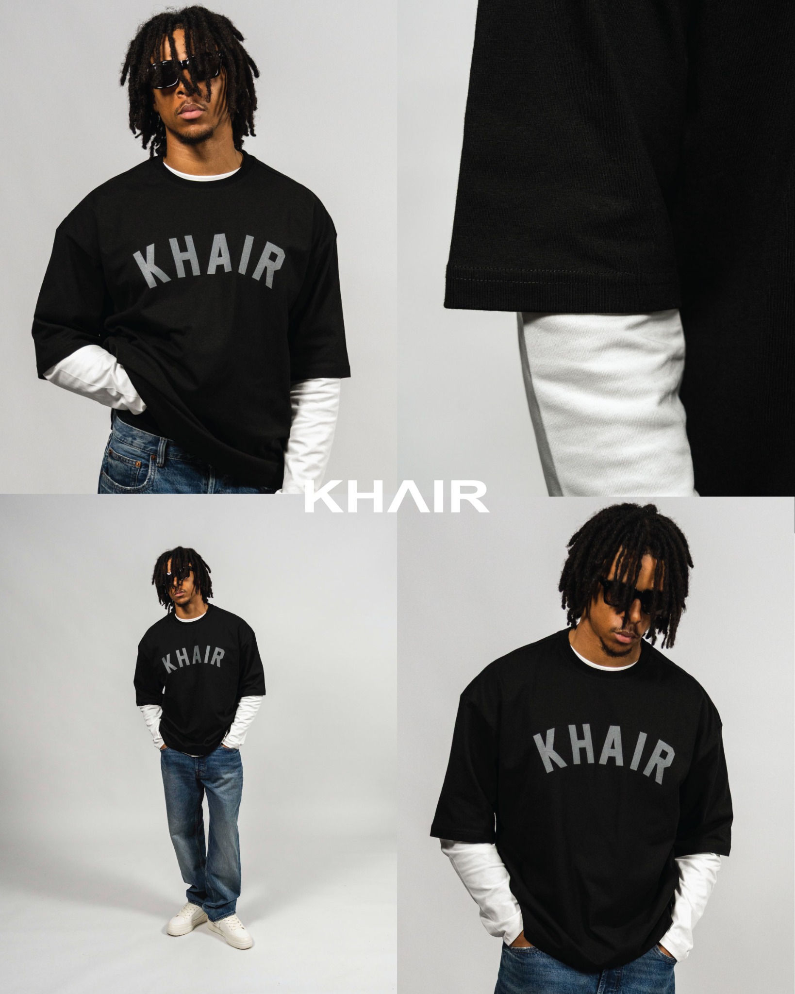 Khair Clothing Facebook ad: Built with intention.