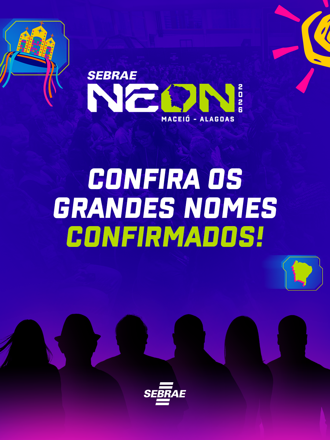Sebrae Alagoas Facebook ad: A programação do NEON 2026 está no ar…