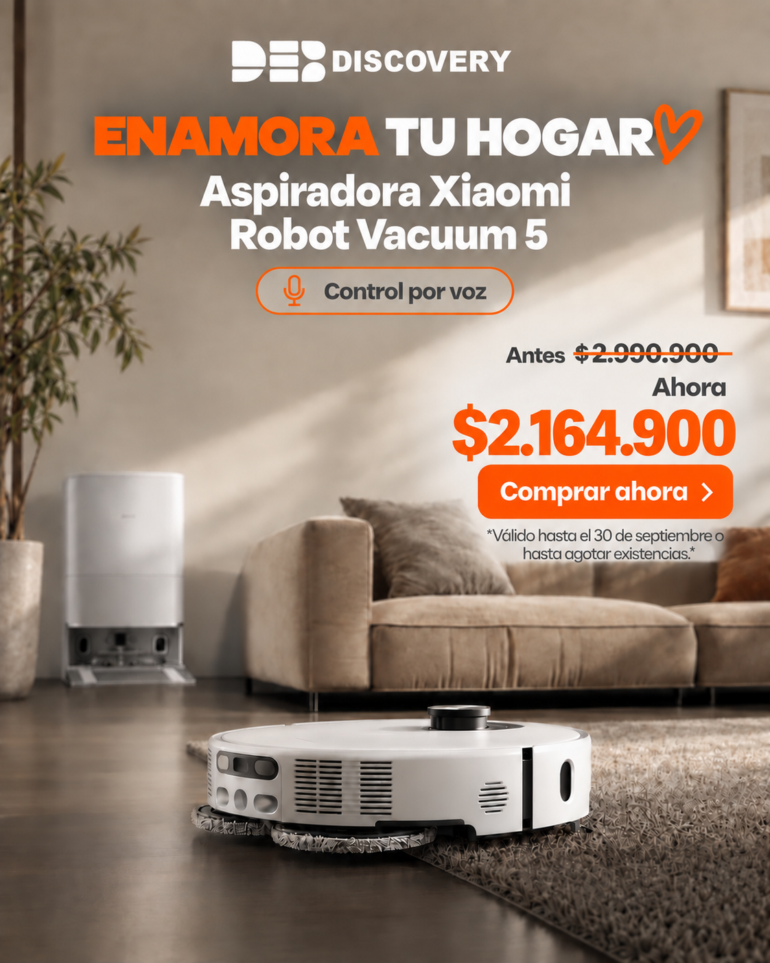 discovery.eb Facebook ad: Relájate, la verdadera limpieza inteligente ha llegado