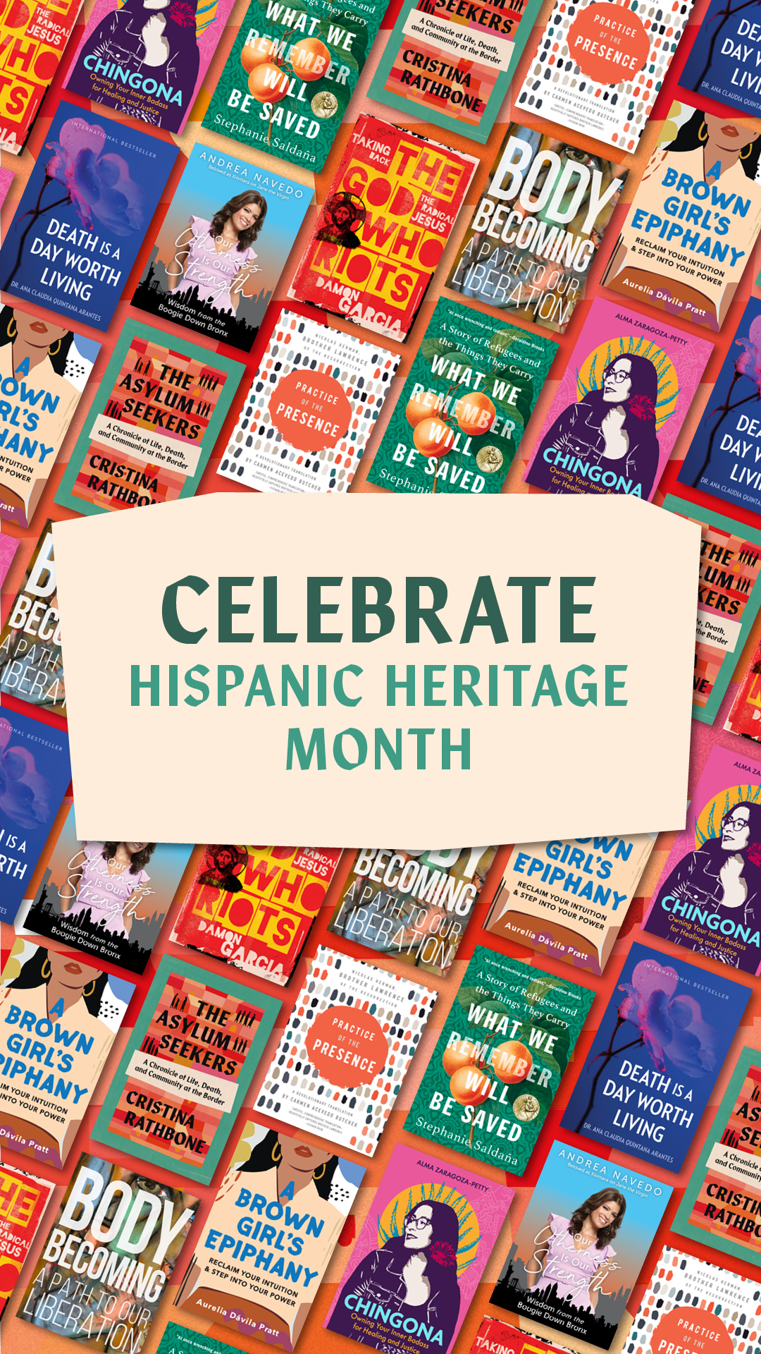 Broadleaf Books Facebook ad: 12 Books for Hispanic Heritage Month & Beyond