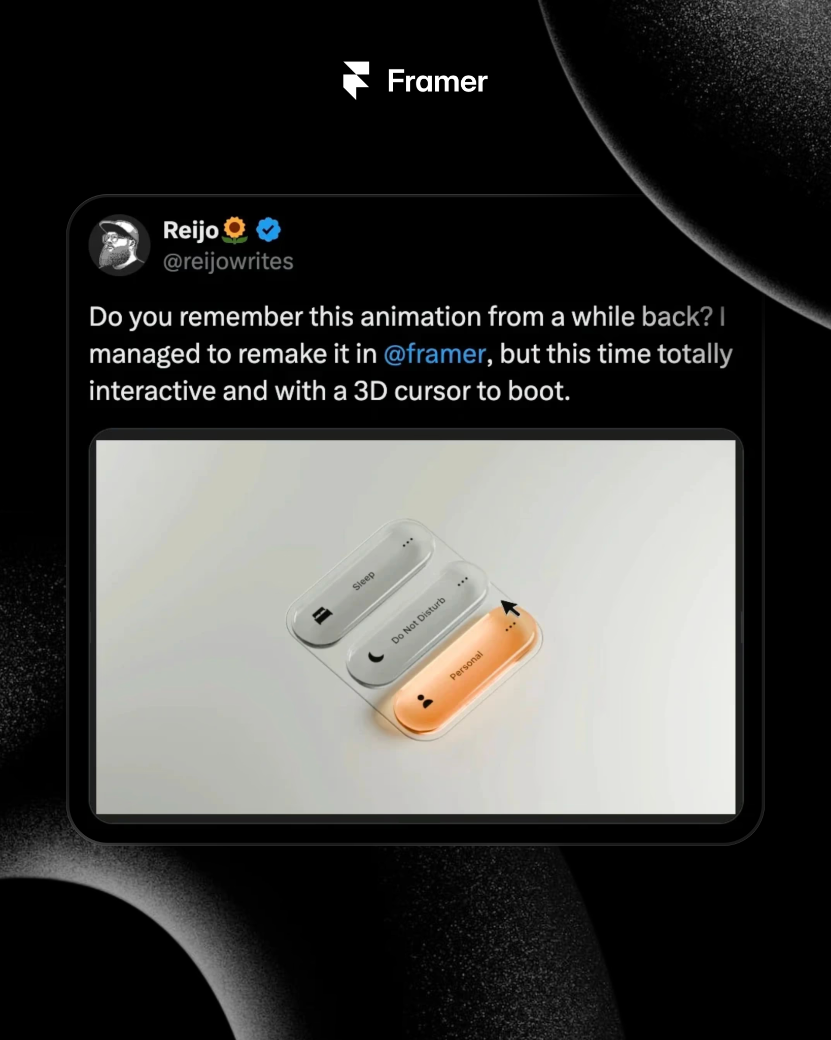 Framer Facebook ad