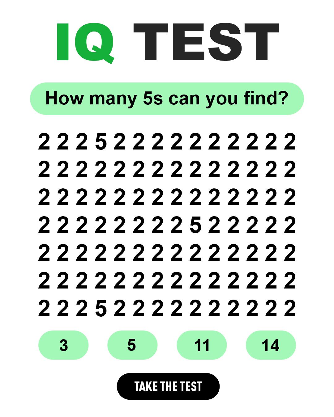 Clara Sage Facebook ad: IQ Test